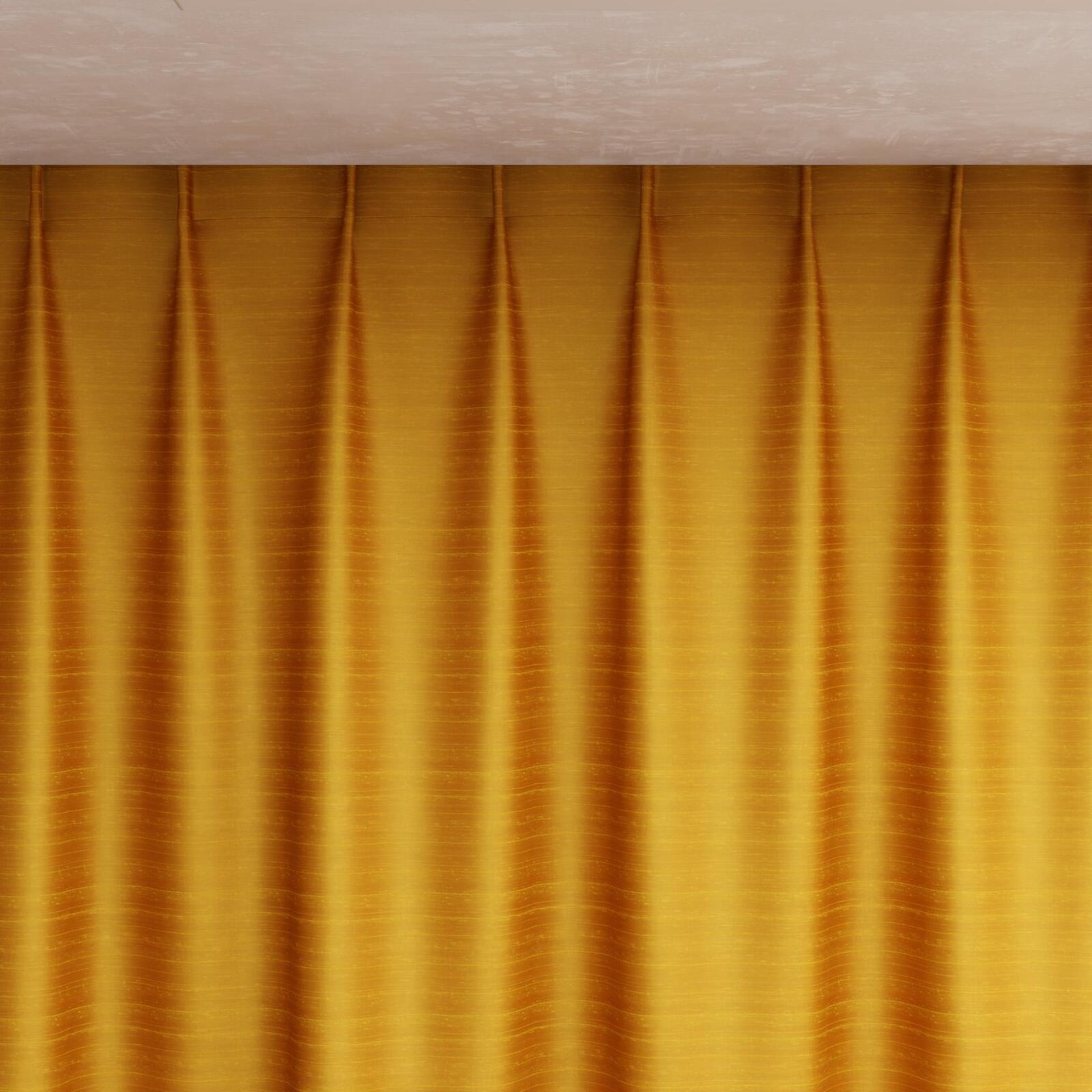 Top view of Silky Fusion, pinch pleat