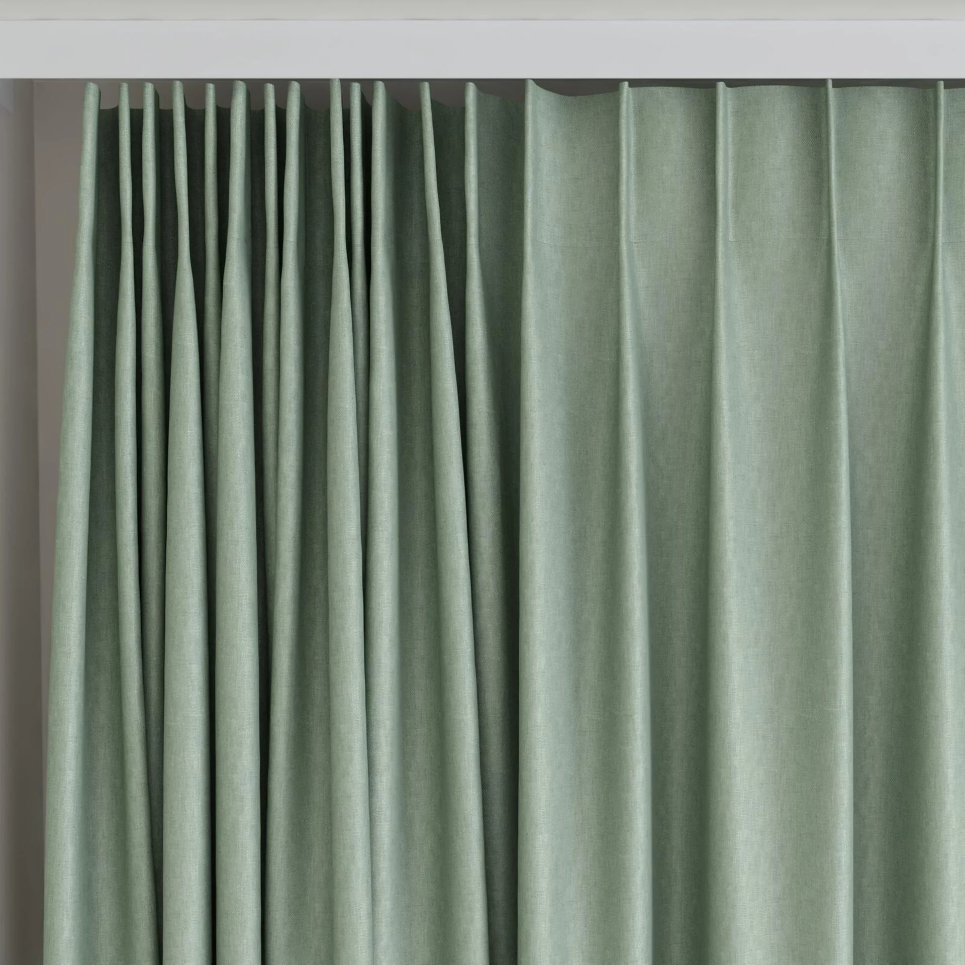 Top view of Naturama Agathe, on curtain rail