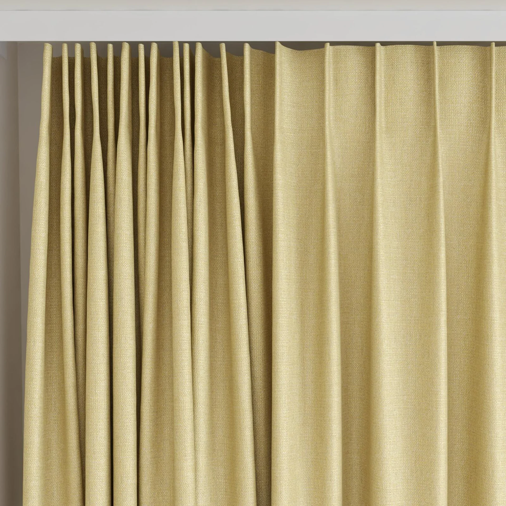 Top view of Gent Sun, on curtain rail