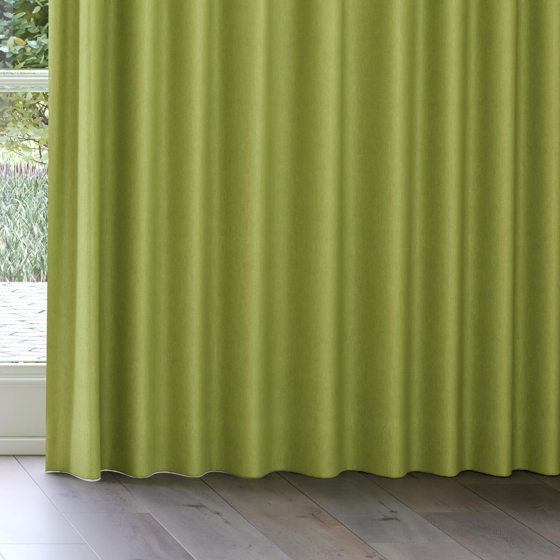 Bottom view of Rover Lettuce, on curtain rail