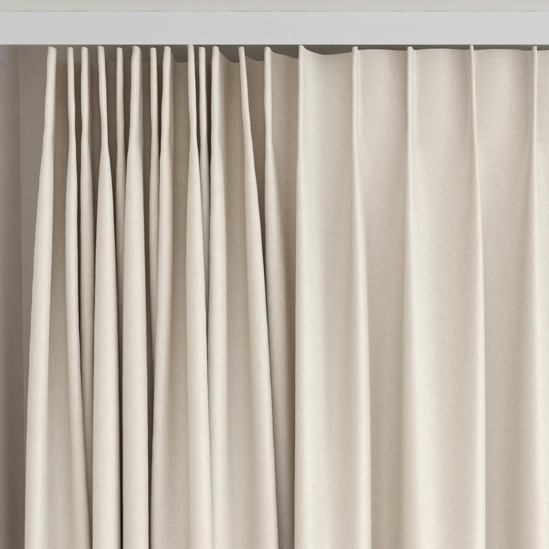 Top view of Re Delis Rattan, on curtain rail