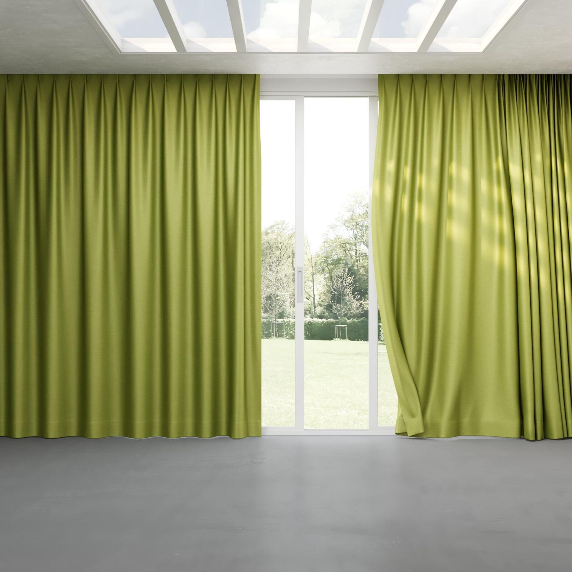 Full view of Provence Pear, pinch pleat