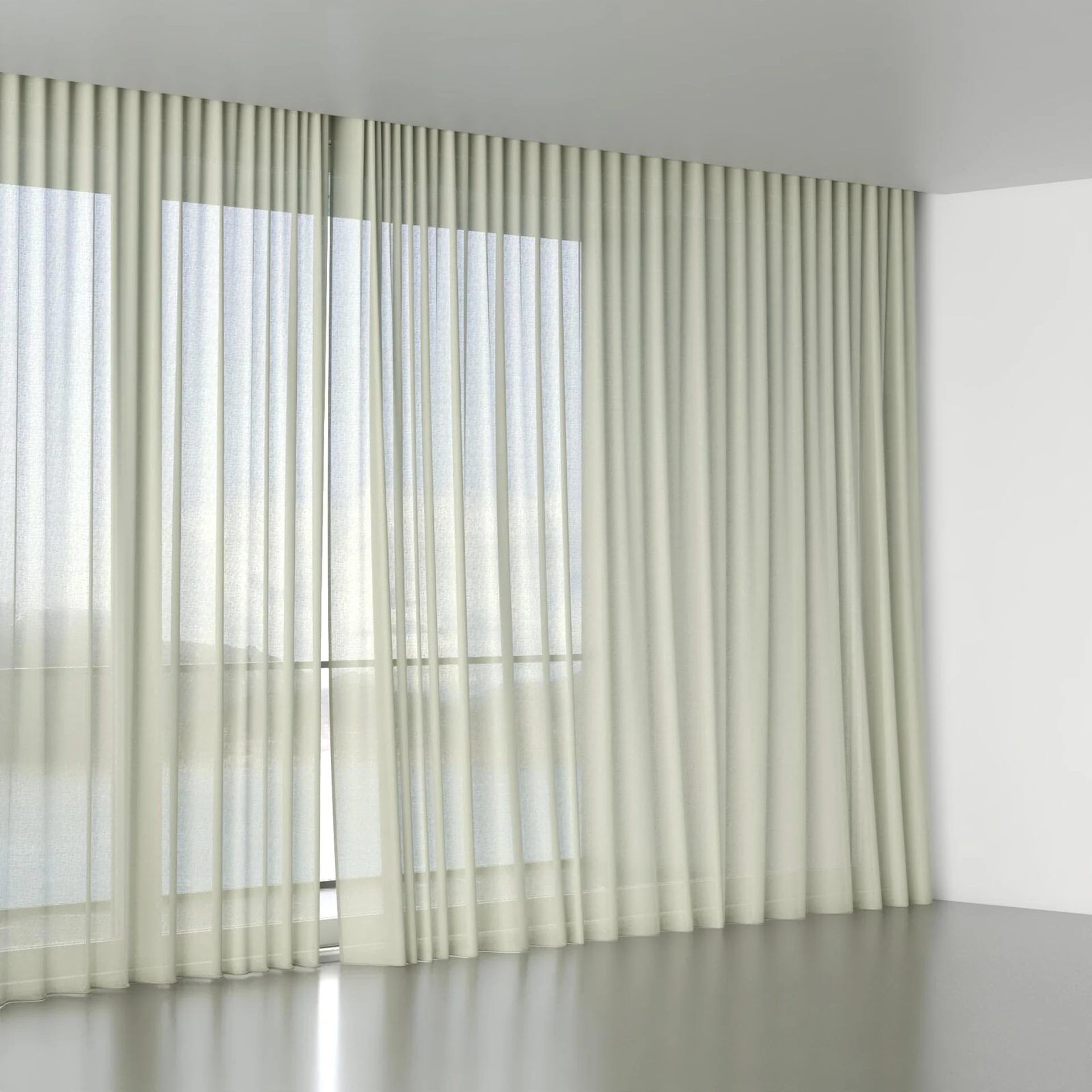 Full view of Gossy Linden, wave pleat