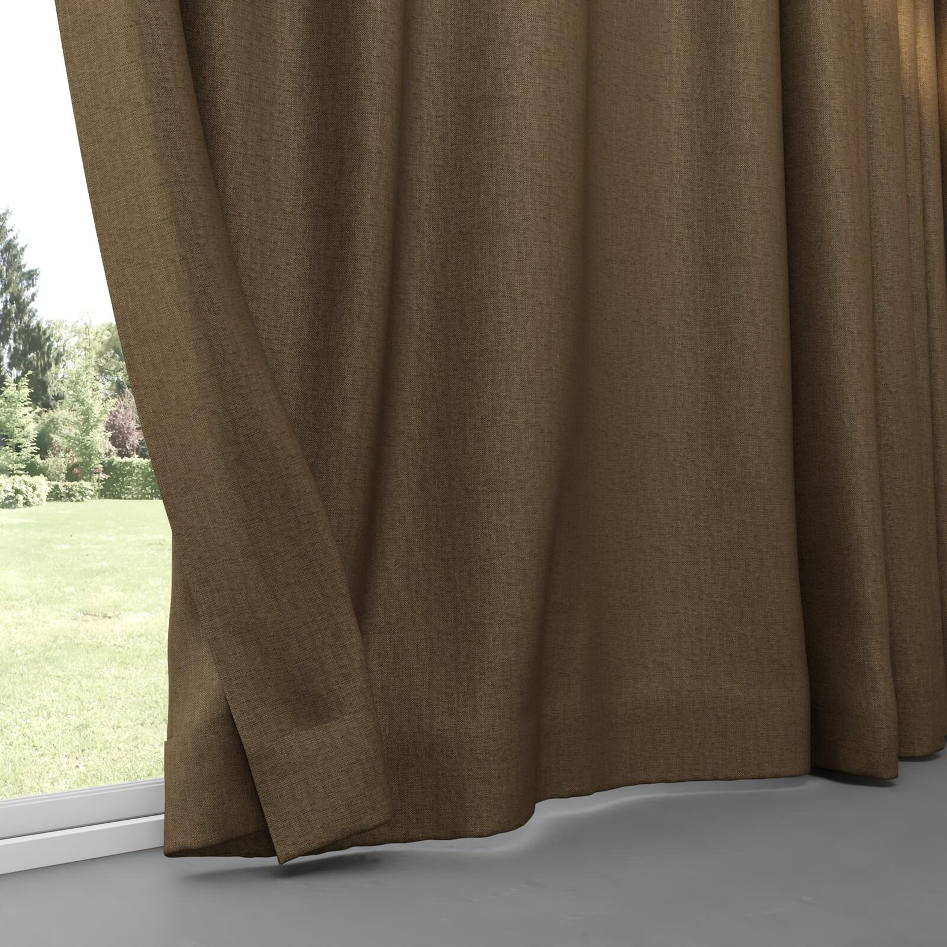 Bottom view of Bronco Sepia, pinch pleat
