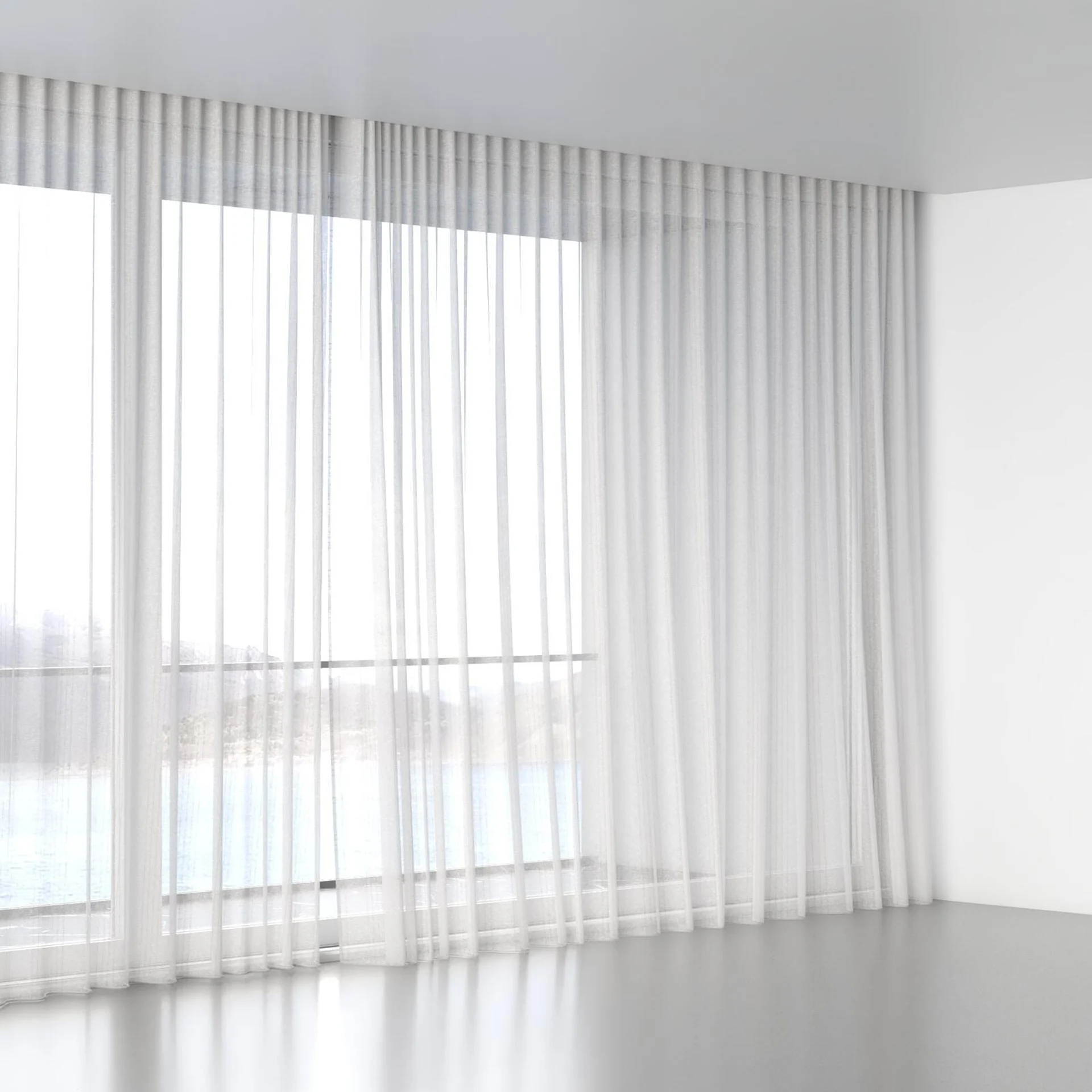 Full view of Proust Sand, wave pleat