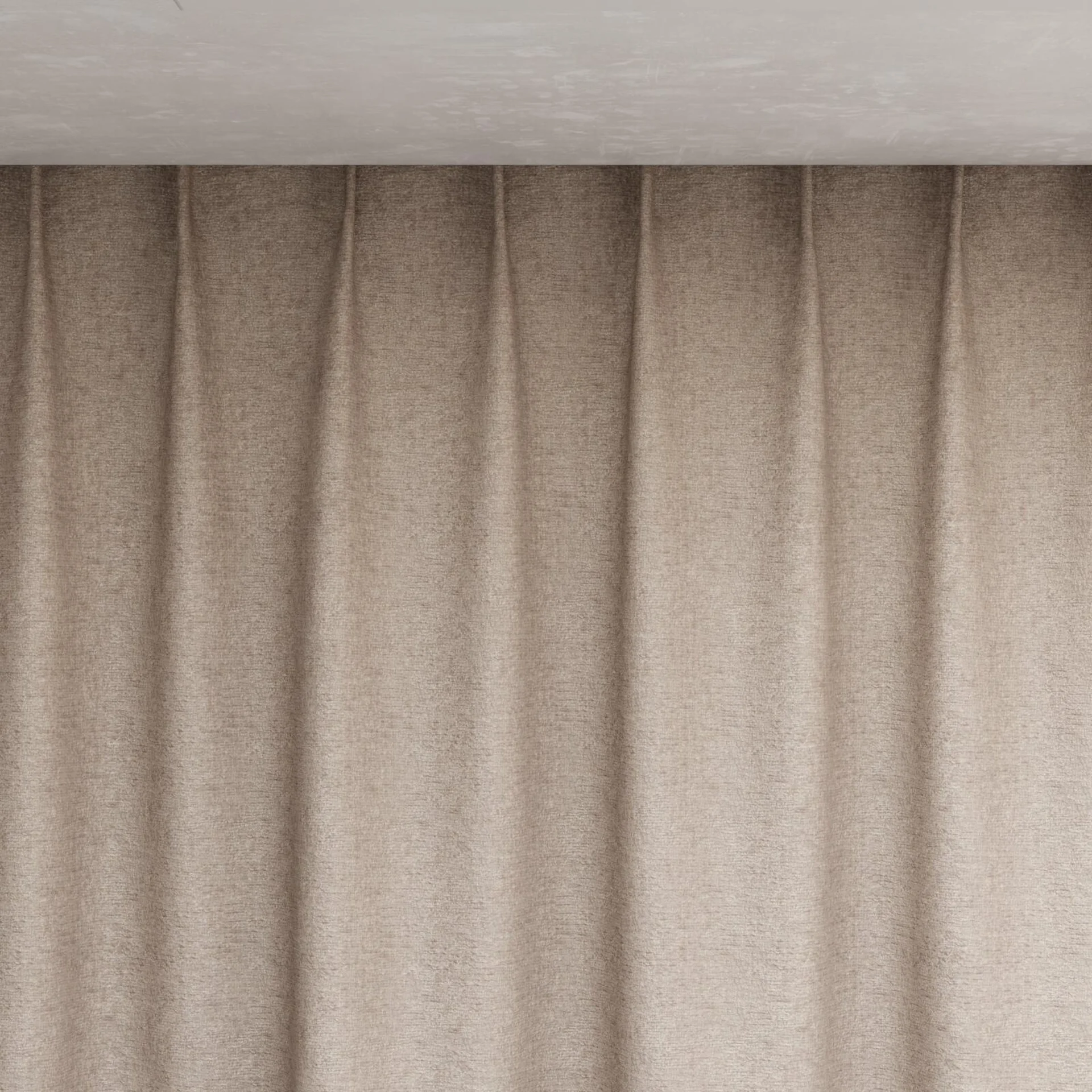 Top view of Monsieur Dune, pinch pleat