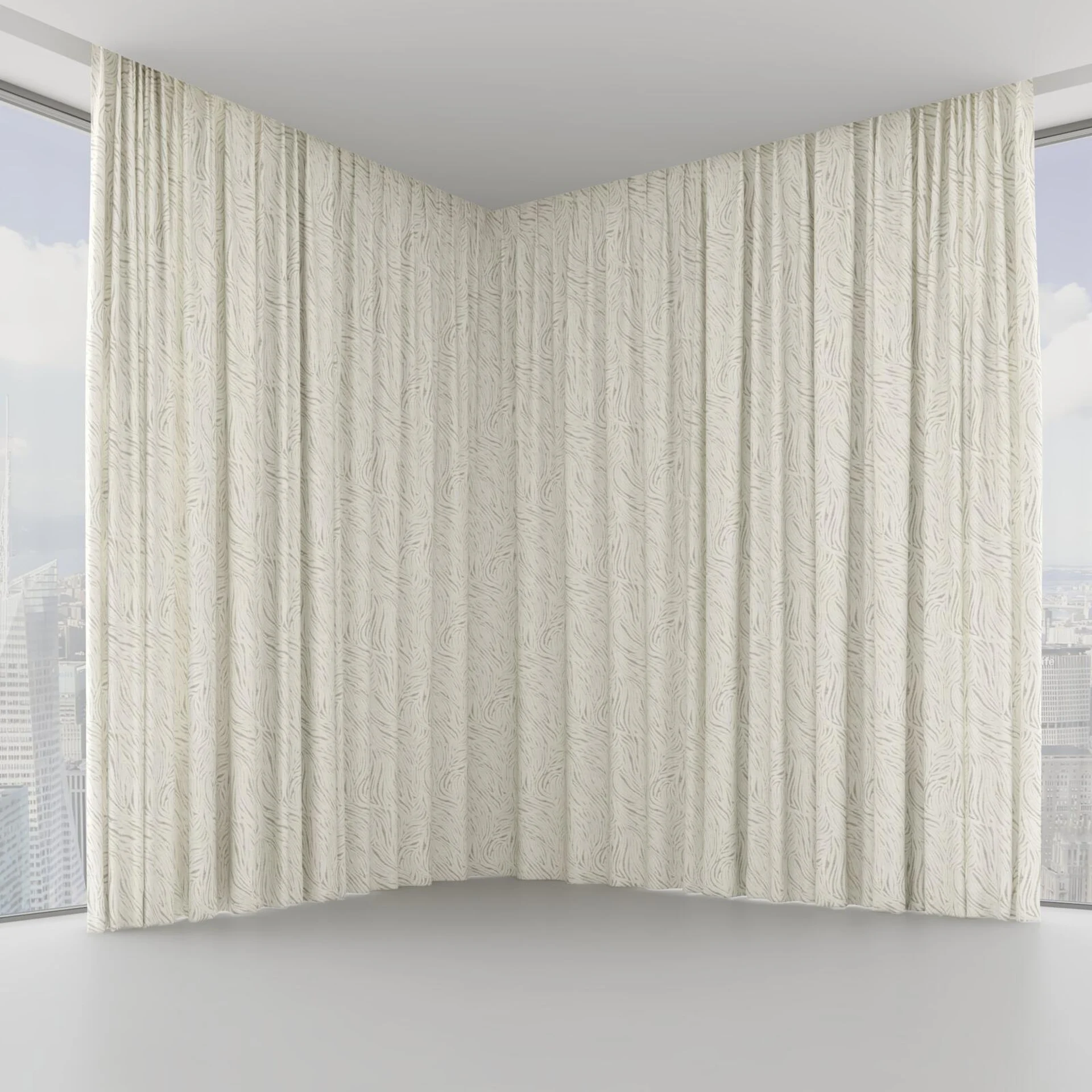 Front view of Principal Angora, on hidden rail
