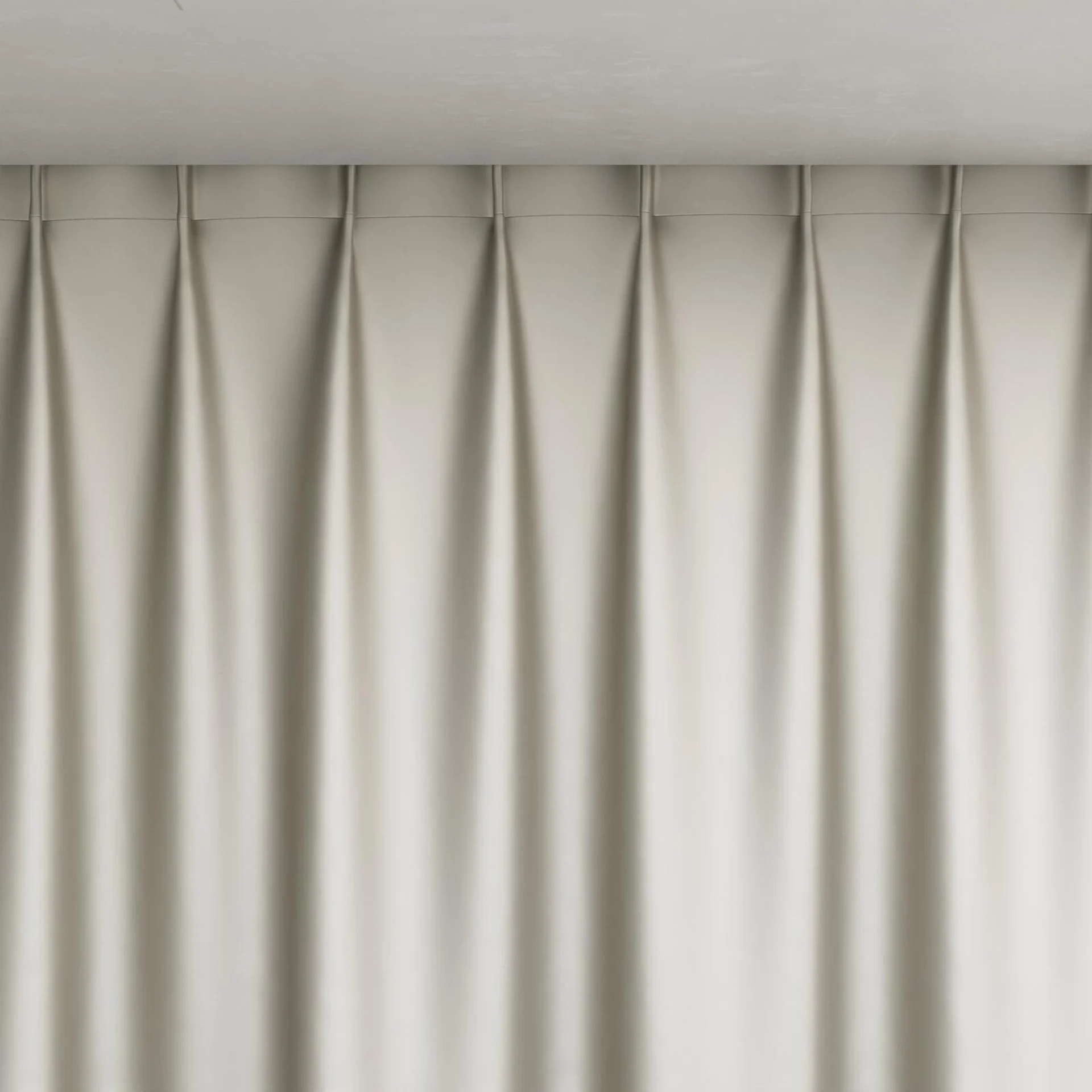 Top view of North Face Dove, pinch pleat