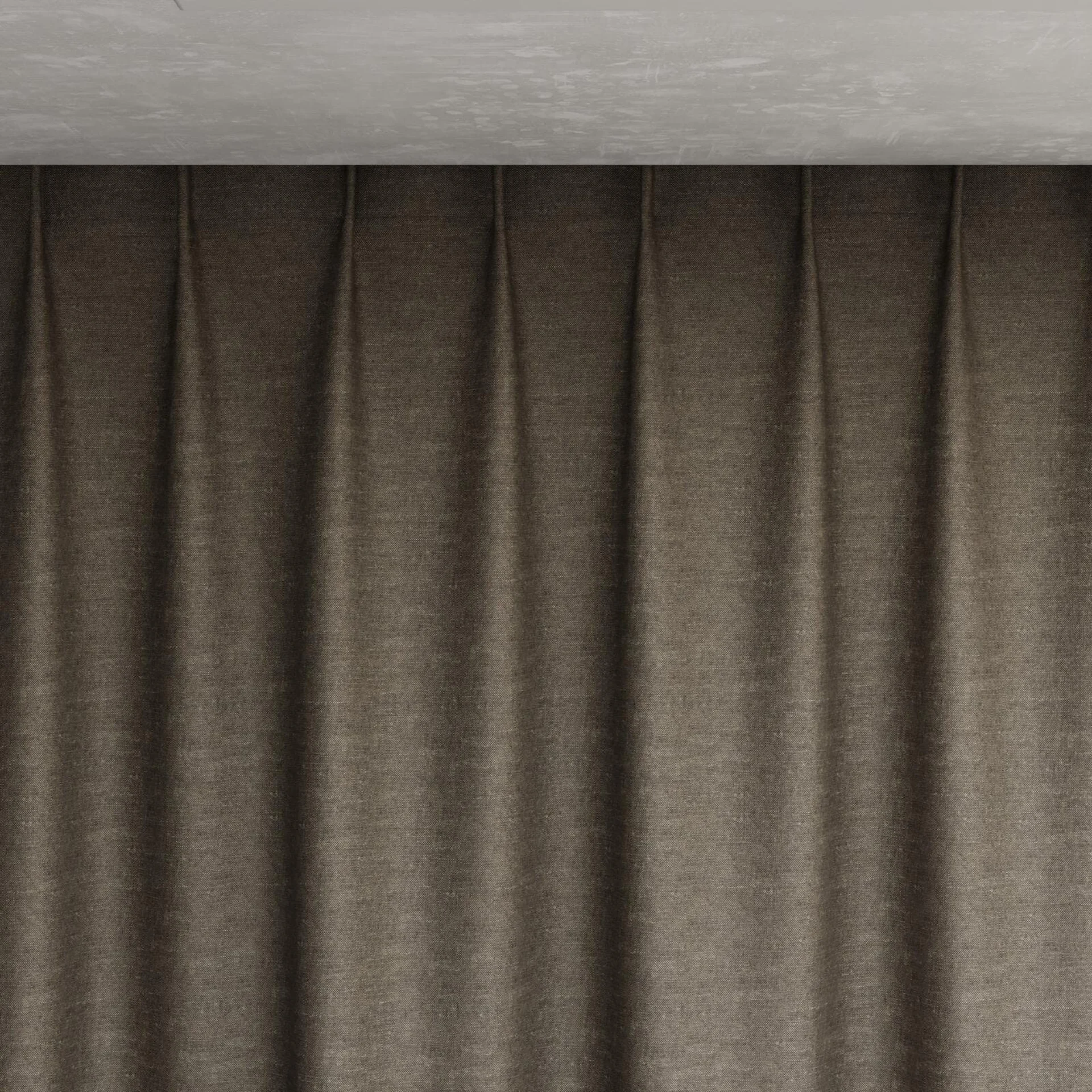 Top view of Infinite Husk, pinch pleat