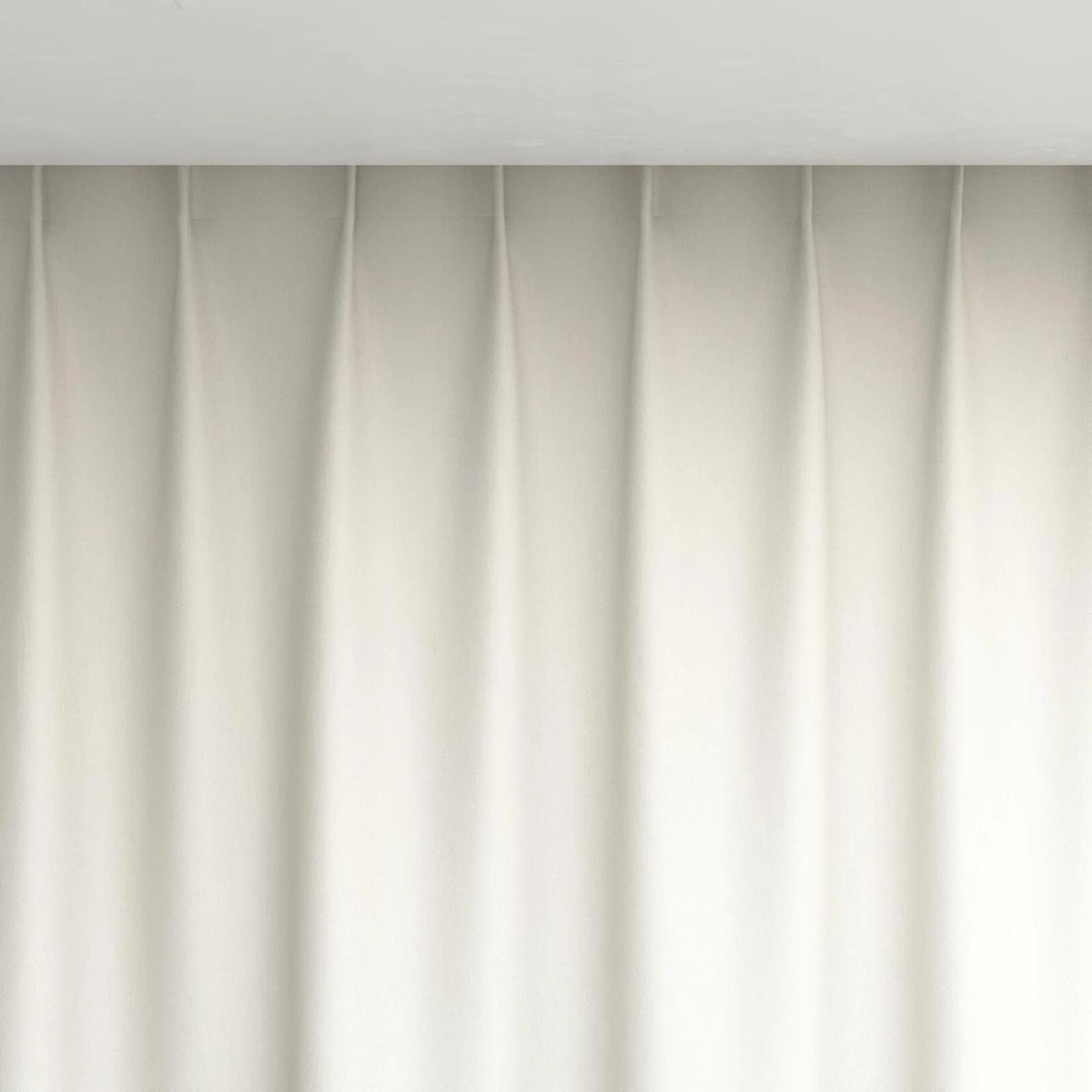 Top view of Excel Ivory, pinch pleat
