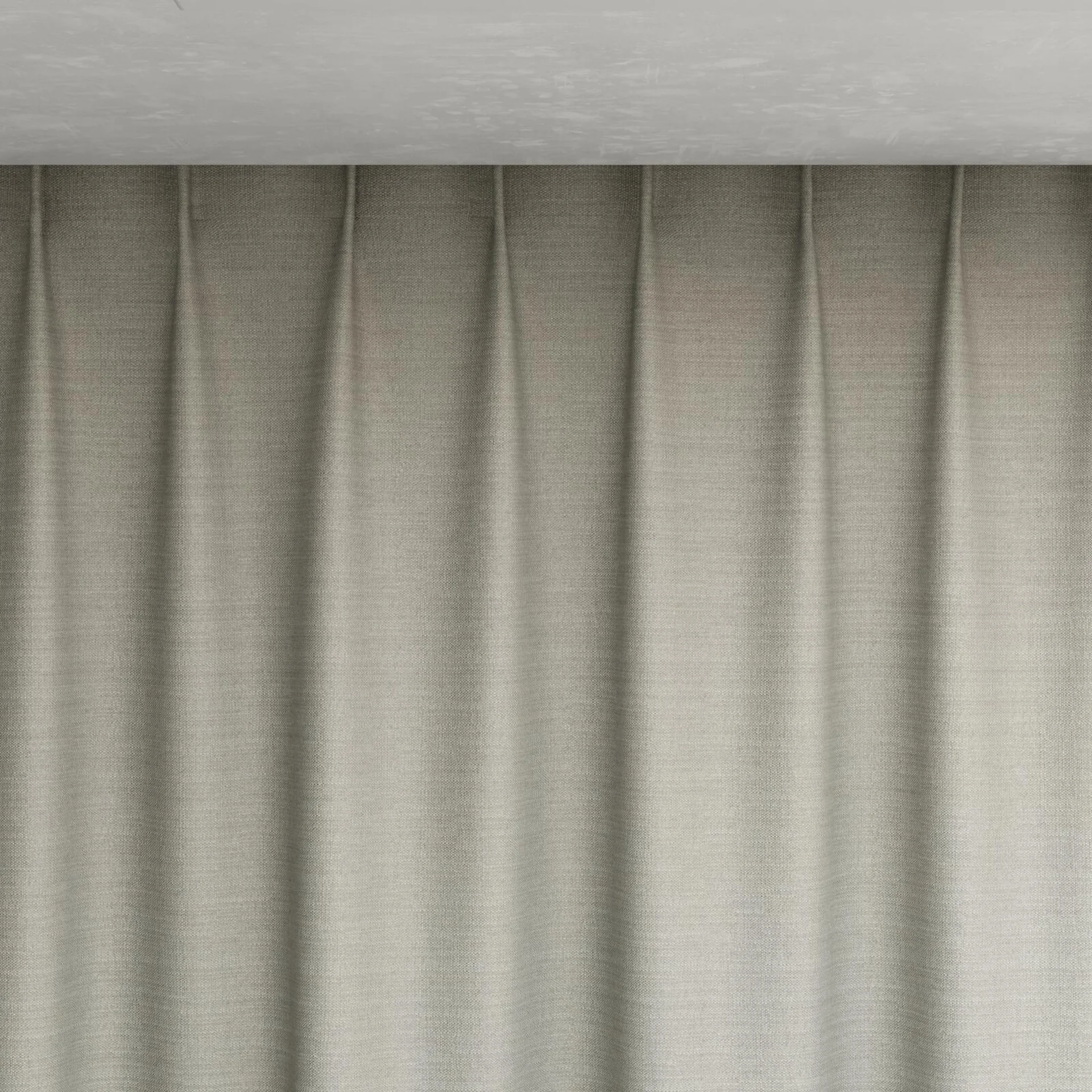 Top view of Linex Stucco, pinch pleat