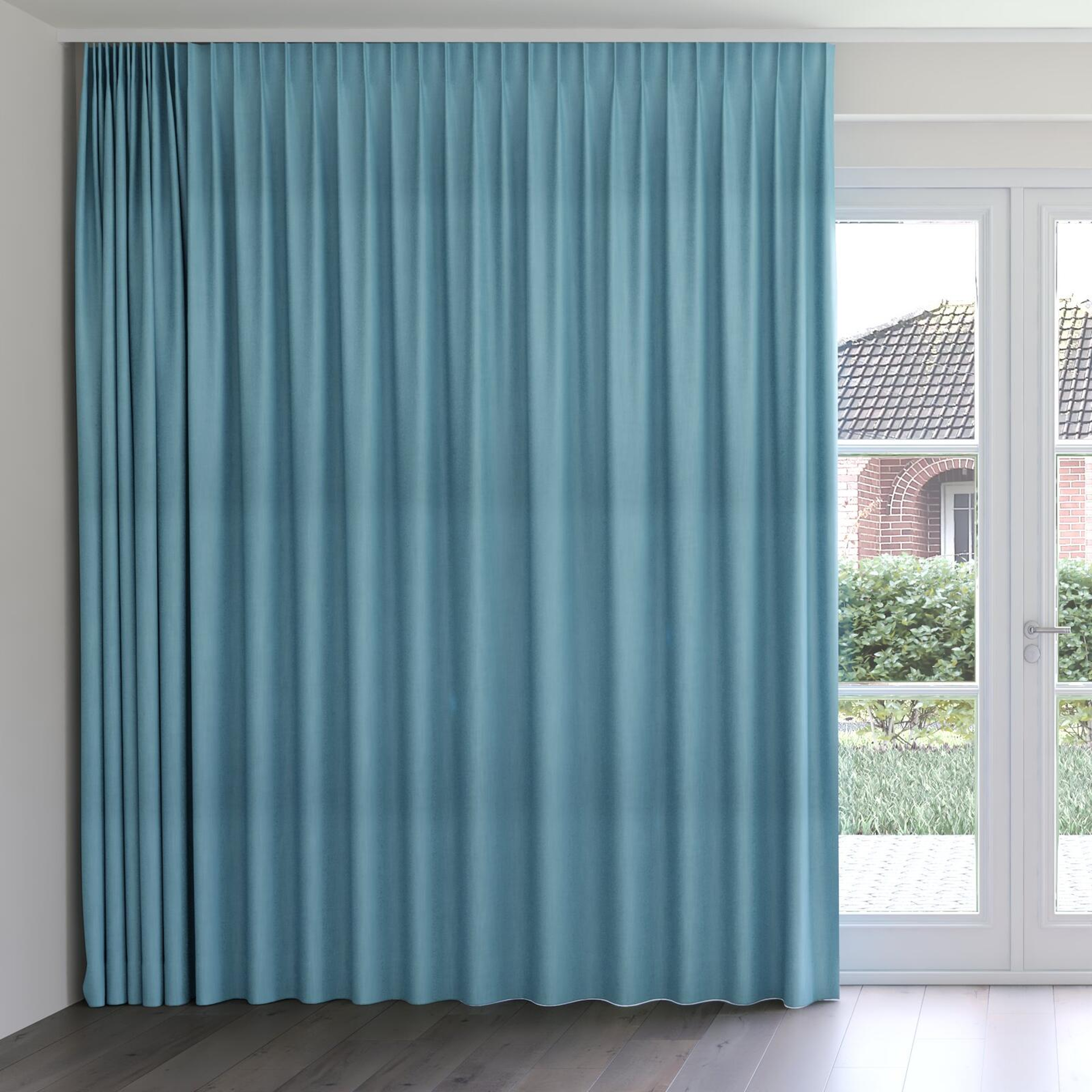 Front view of Lexicon Scuba, on curtain rail
