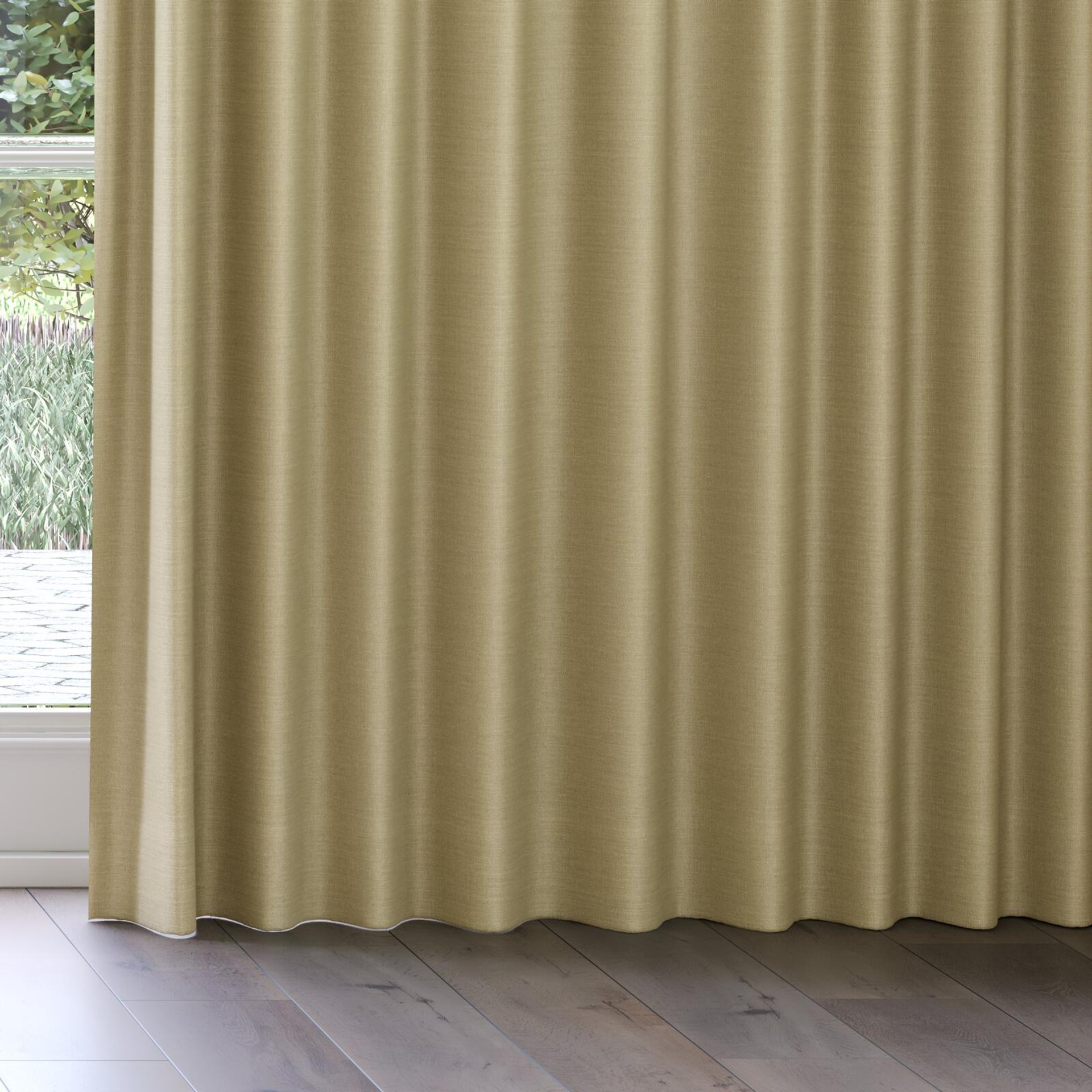 Bottom view of Linex Seagrass, on curtain rail