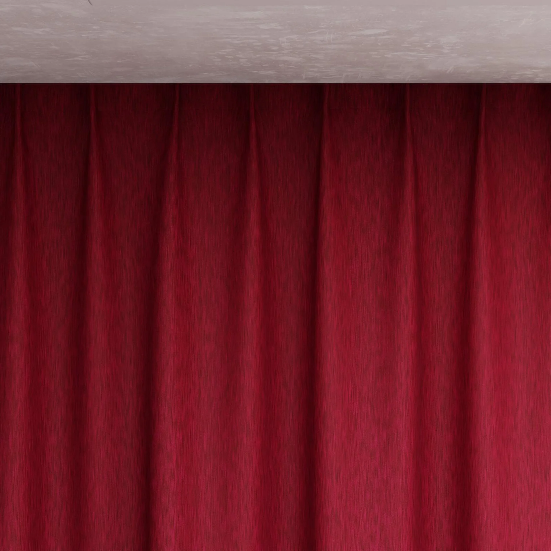 Top view of Tuxedo Magenta, pinch pleat