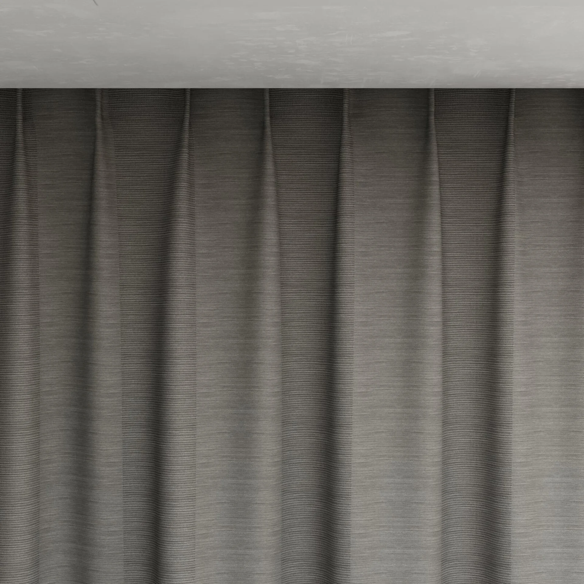 Top view of Borneo Uncoated Riverstone, pinch pleat