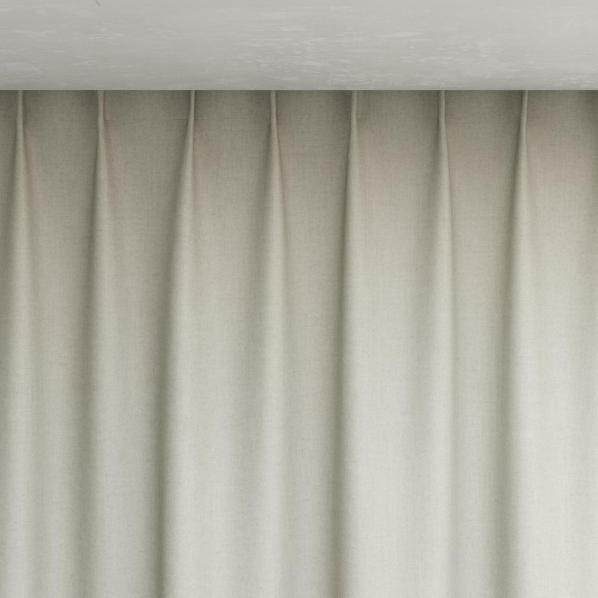 Top view of Cushy Pebble, pinch pleat