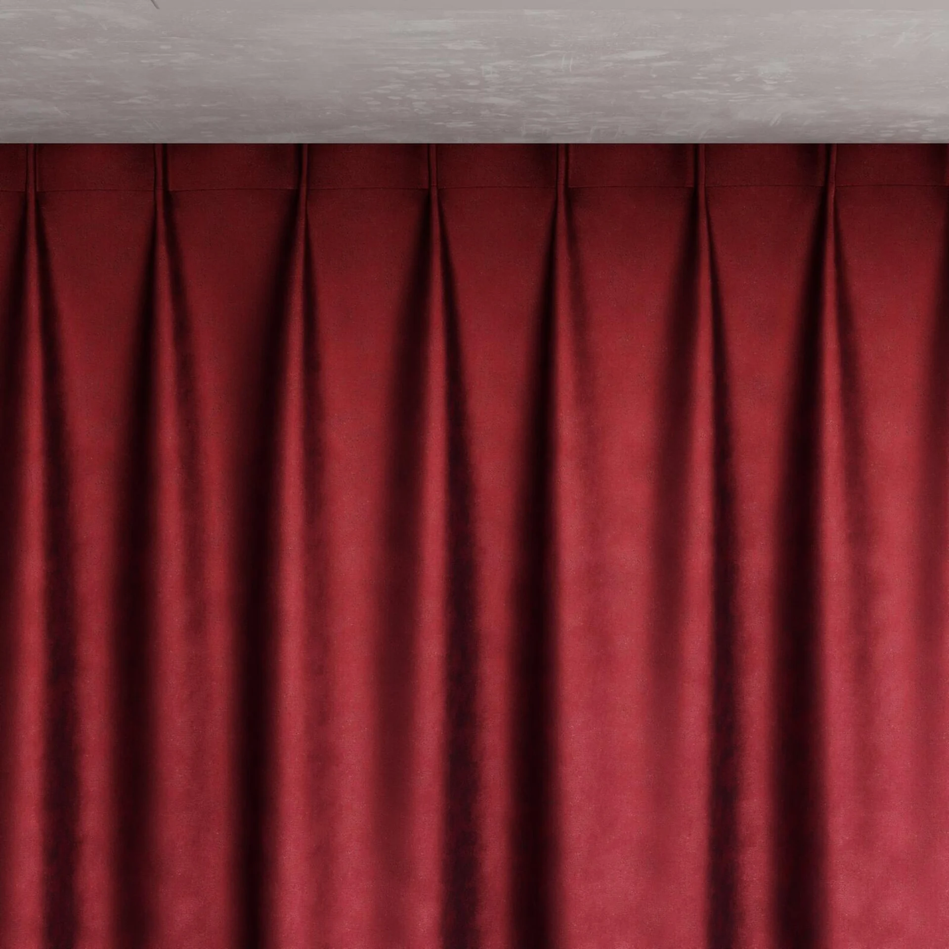 Top view of Fizz Bordeaux, pinch pleat