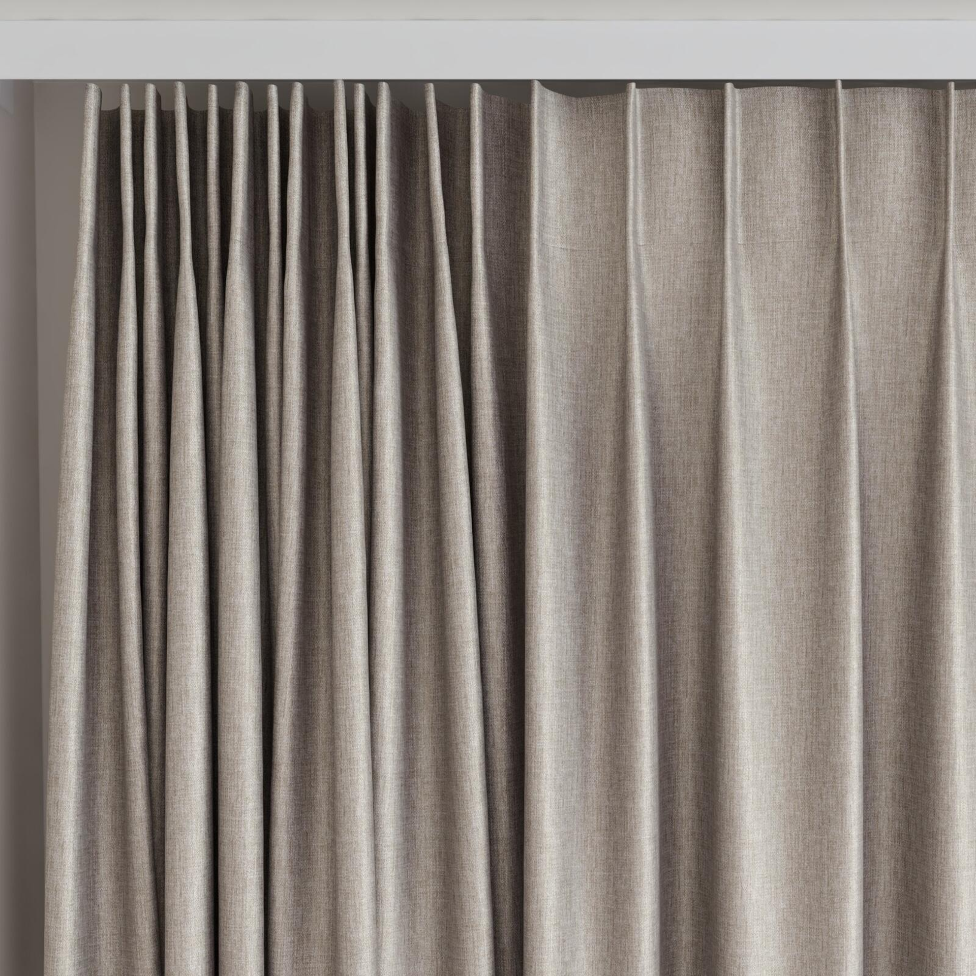 Top view of Matrix Oyster, on curtain rail