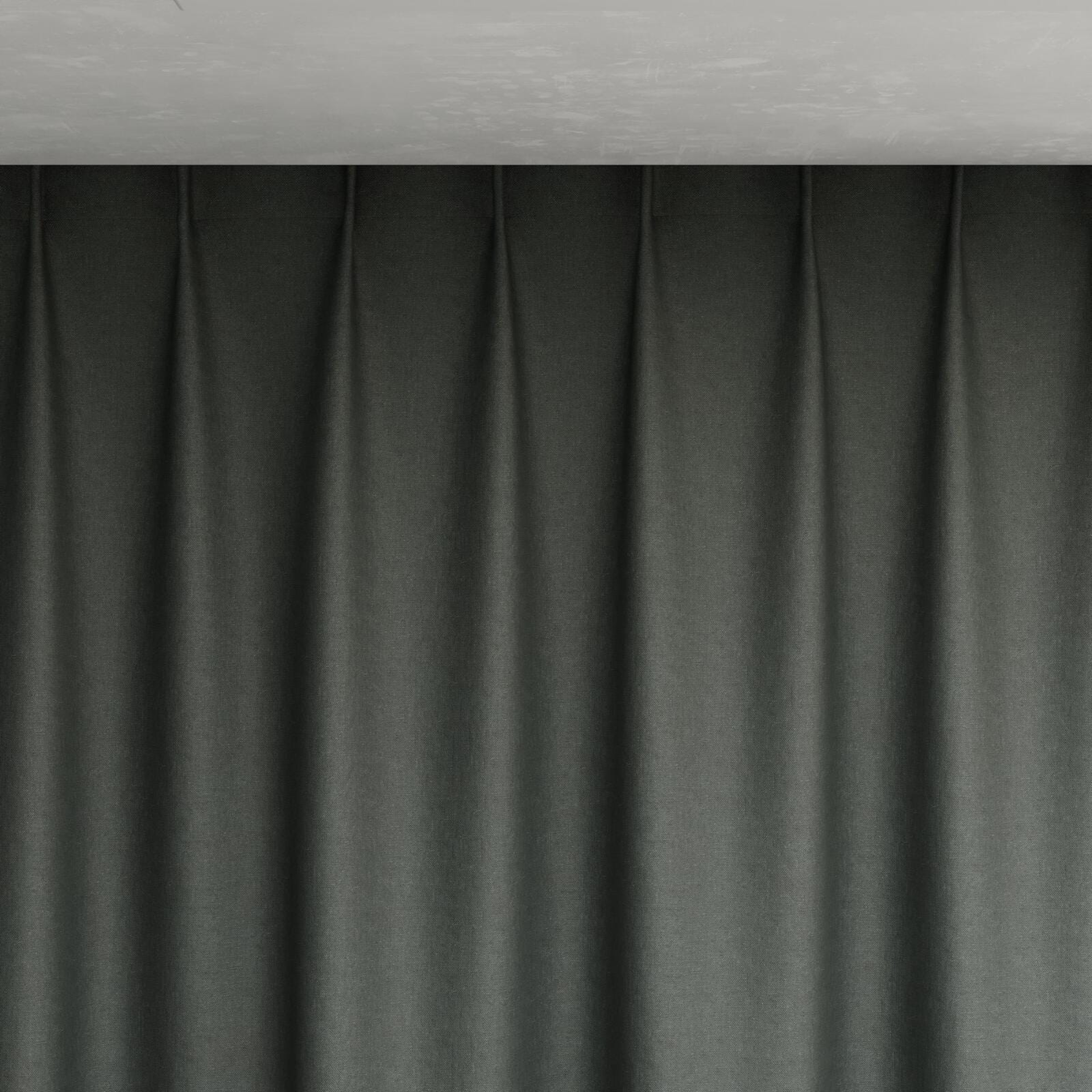 Top view of Infinite Flint, pinch pleat