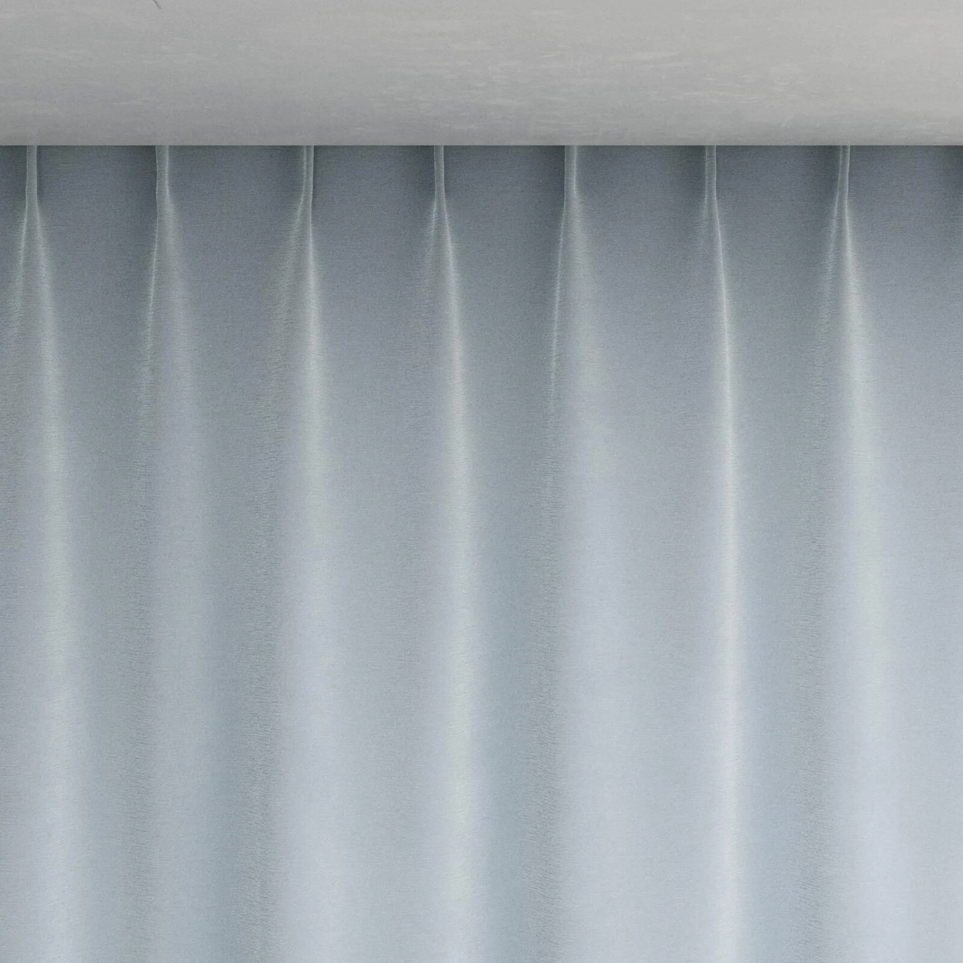 Top view of Moon Sky, pinch pleat