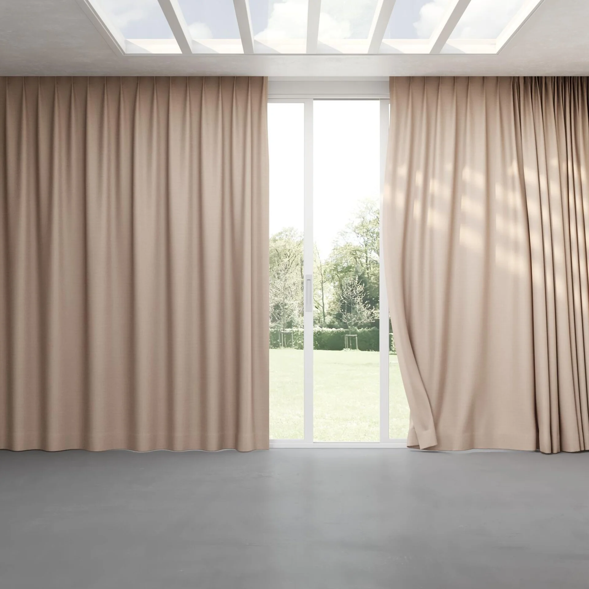 Full view of Linex Cameo, pinch pleat