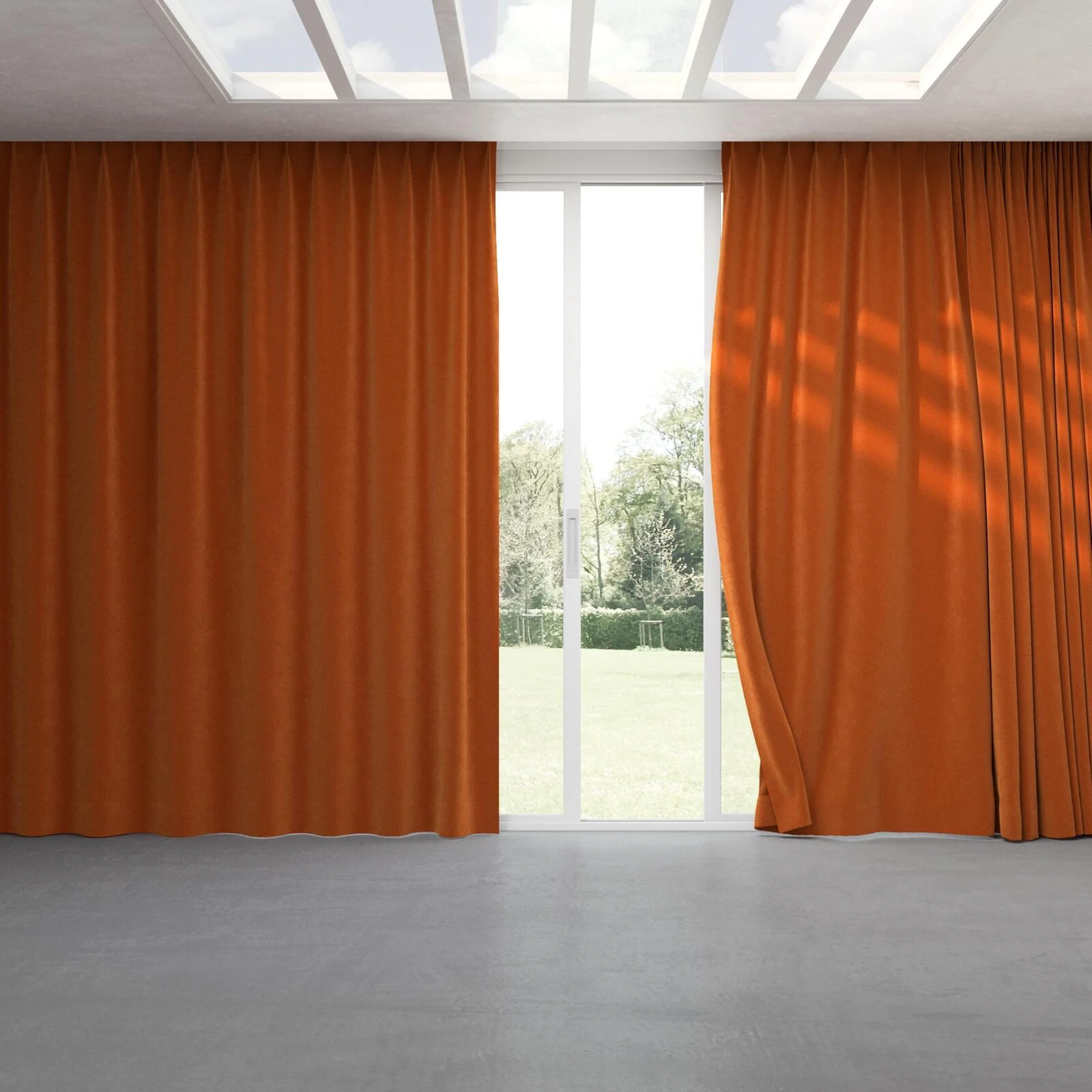 Full view of Vienna Bronzed, pinch pleat