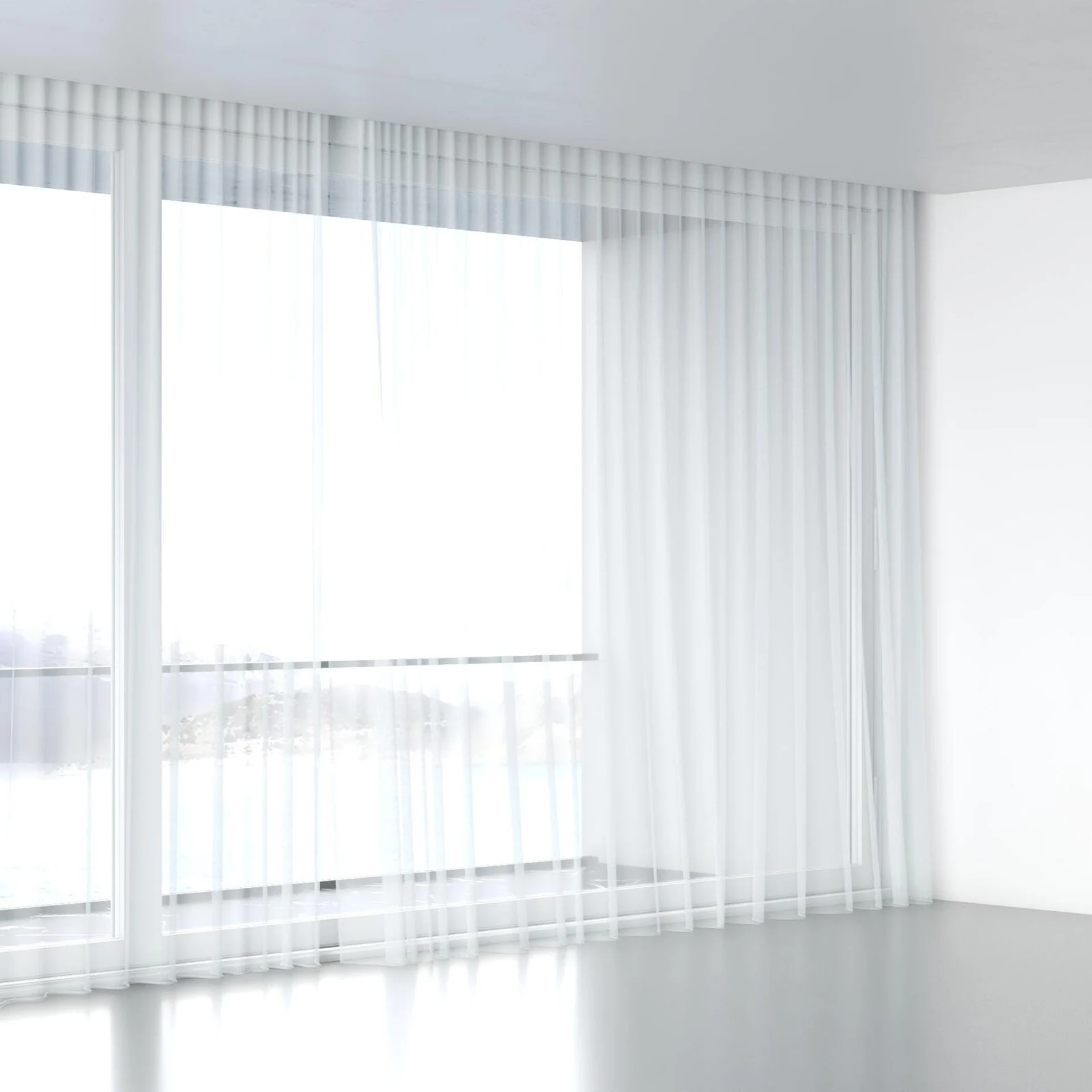 Full view of Xo Fog, wave pleat