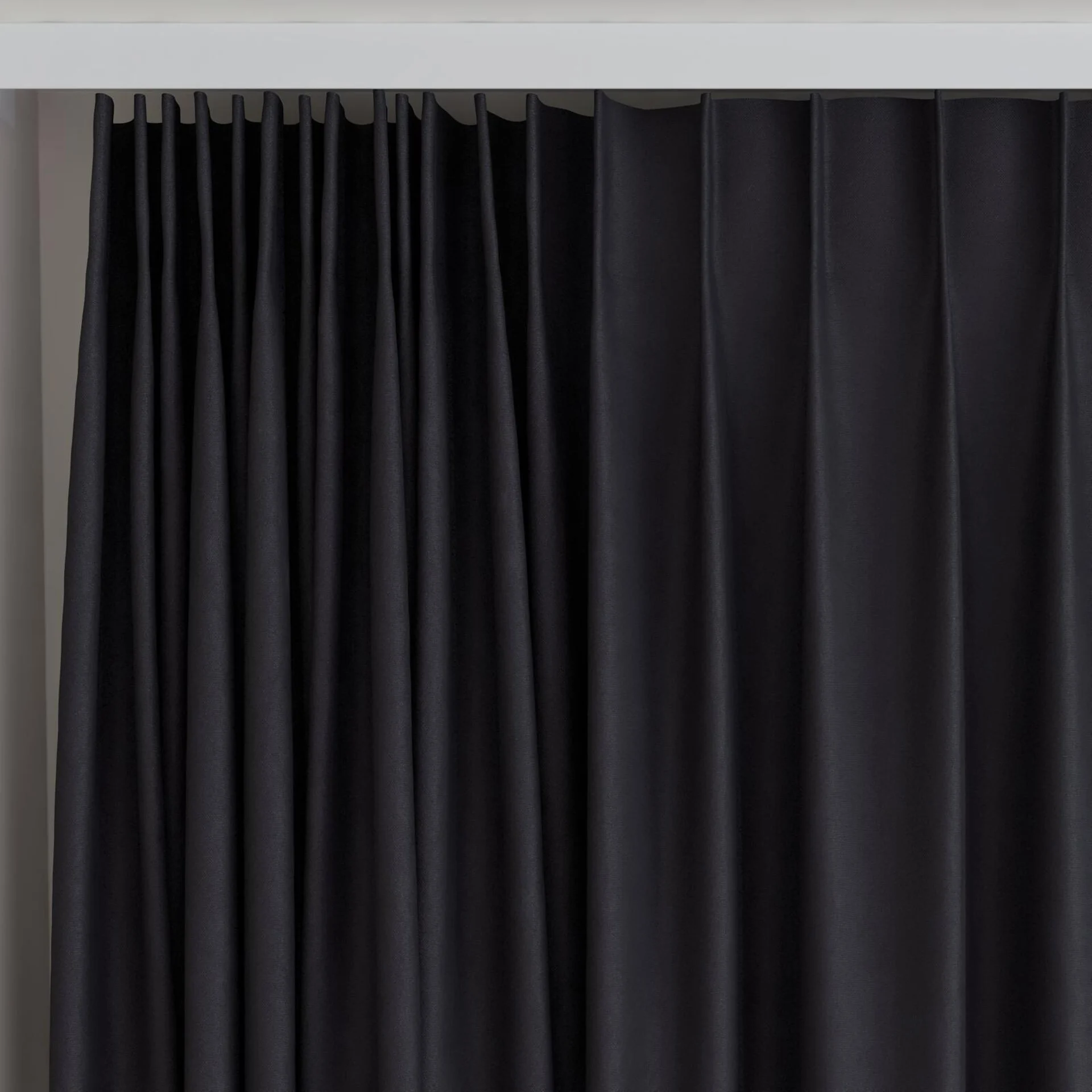 Top view of Woolskin Caviar, on curtain rail