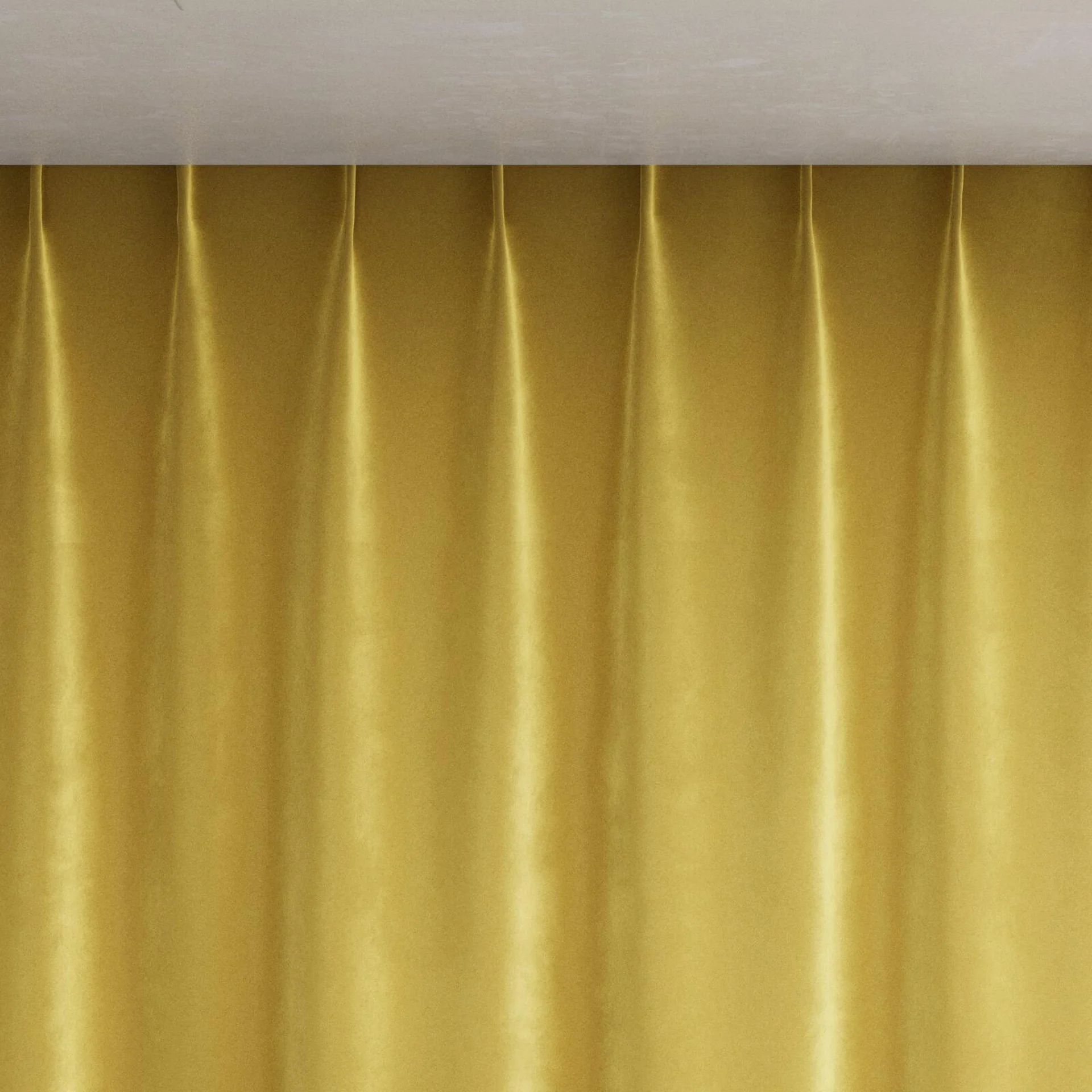 Top view of Velvelux Gold, pinch pleat