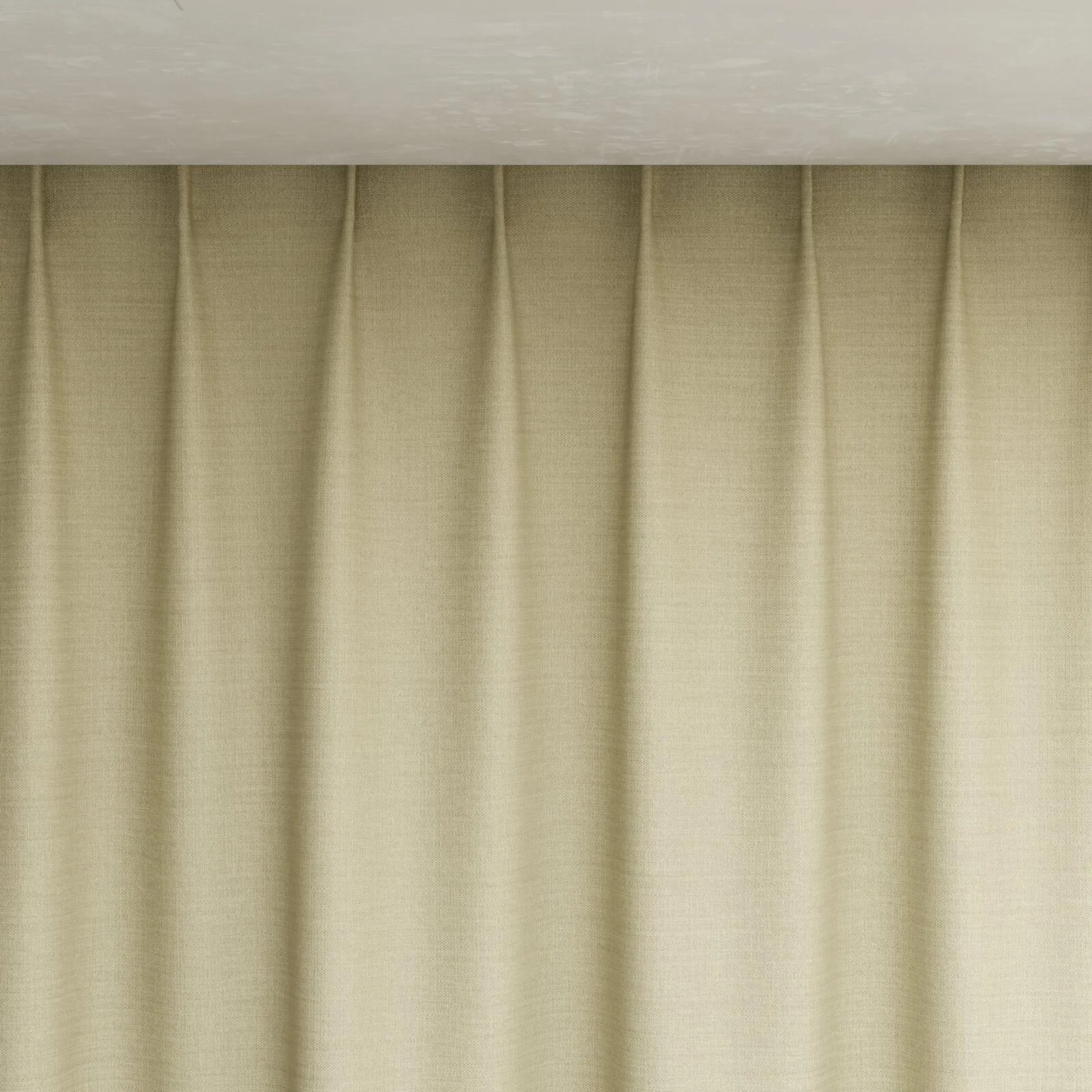Top view of Linex Marzipan, pinch pleat
