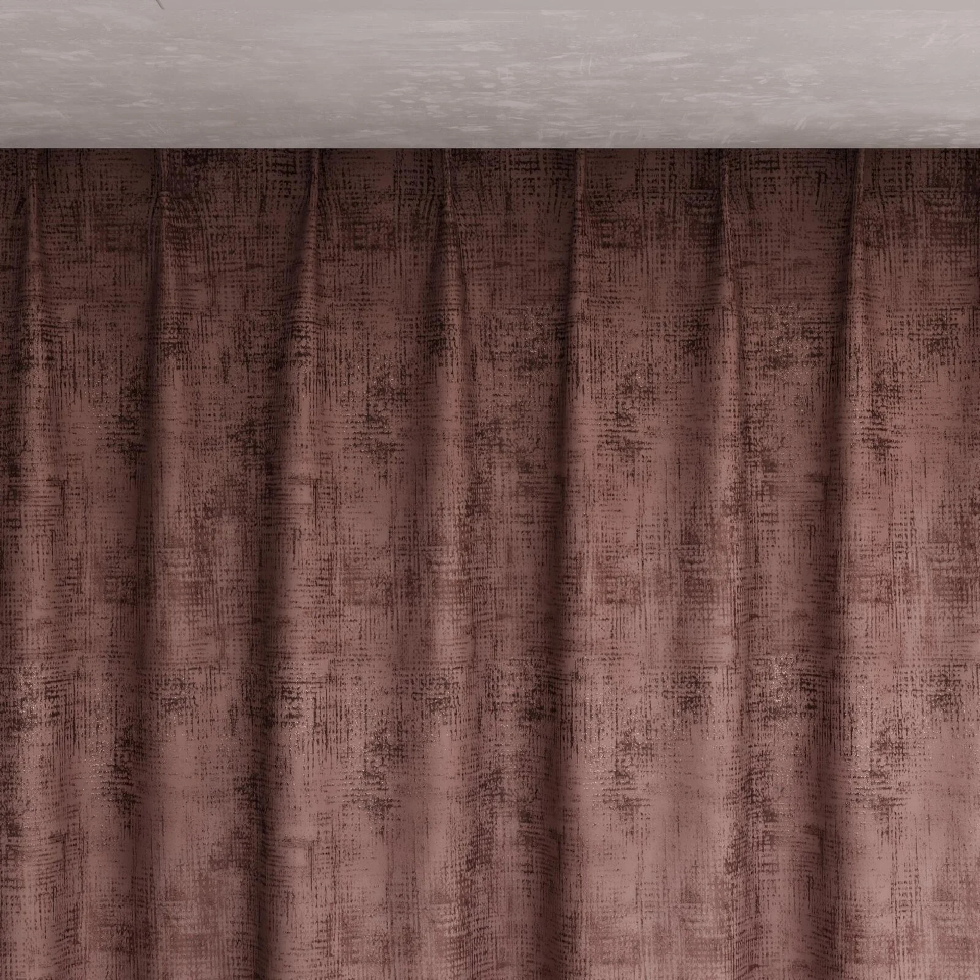 Top view of Gloria Poudre, pinch pleat