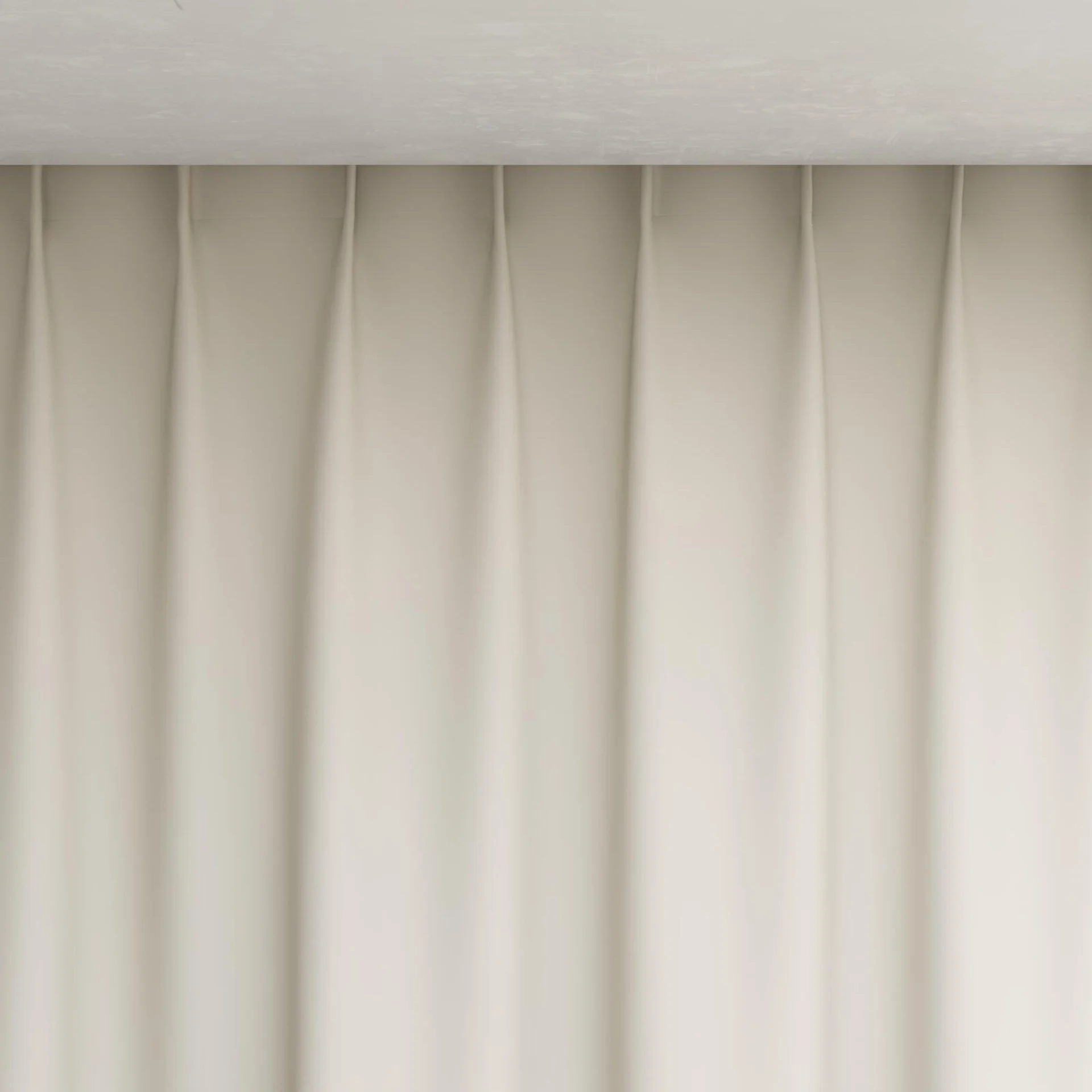 Top view of Vesta Beige, pinch pleat