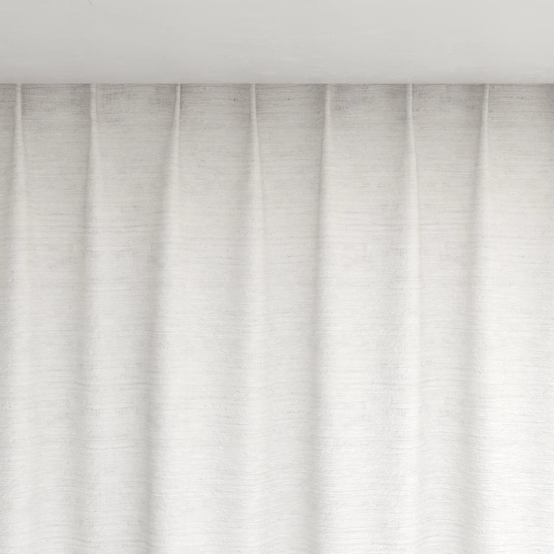 Top view of Tennessee Tussah Pearl, pinch pleat