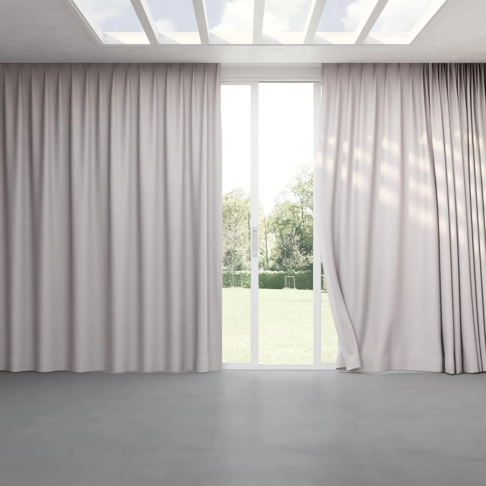Full view of Casual Sterling, pinch pleat