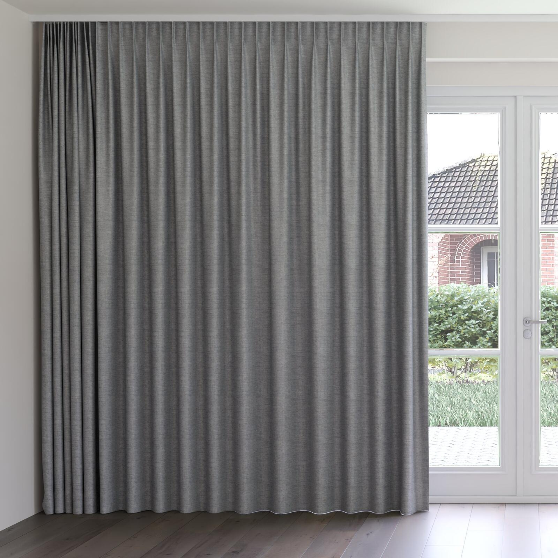 Front view of Latin Horizon, on curtain rail