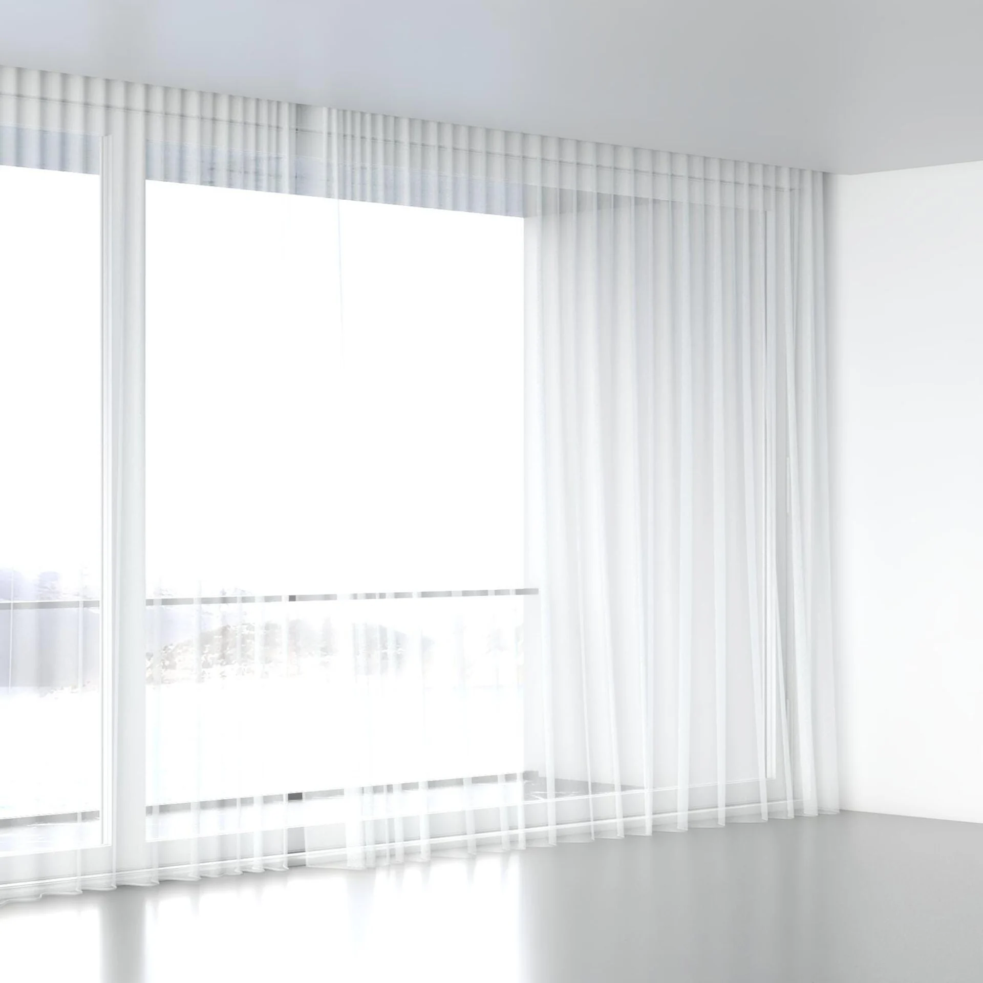 Full view of Mode FR Ivory, wave pleat