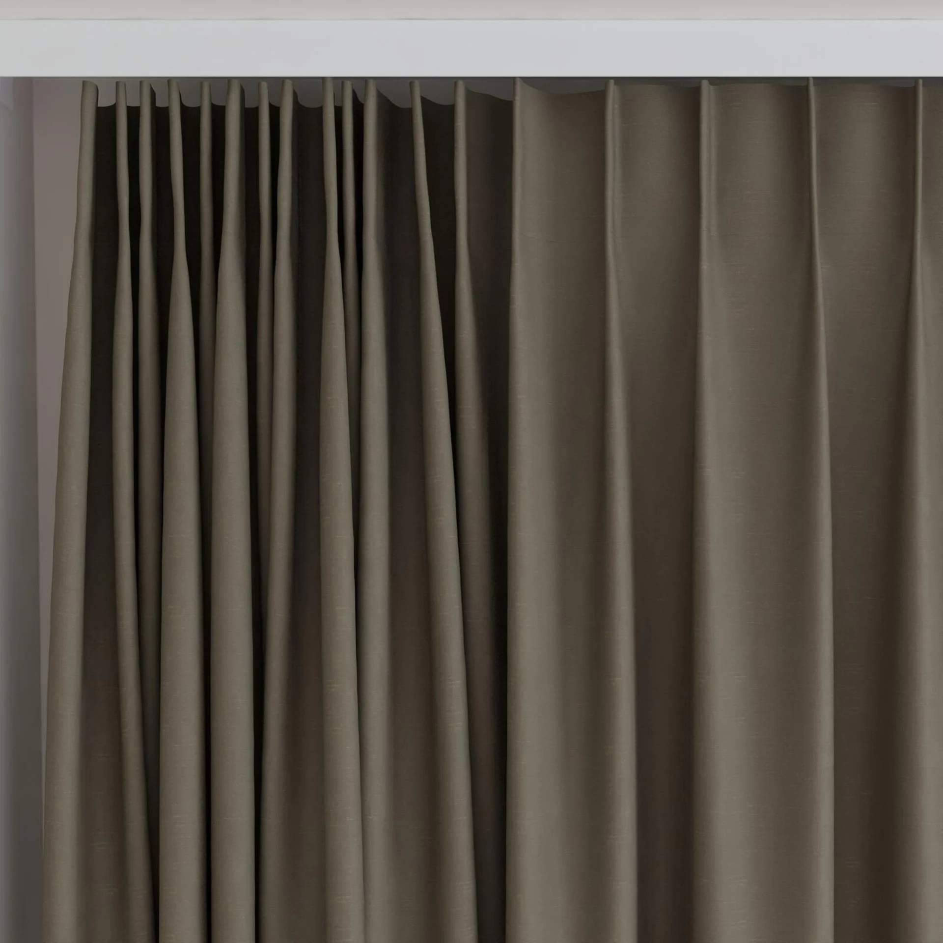 Top view of Maharaja II Martini, on curtain rail