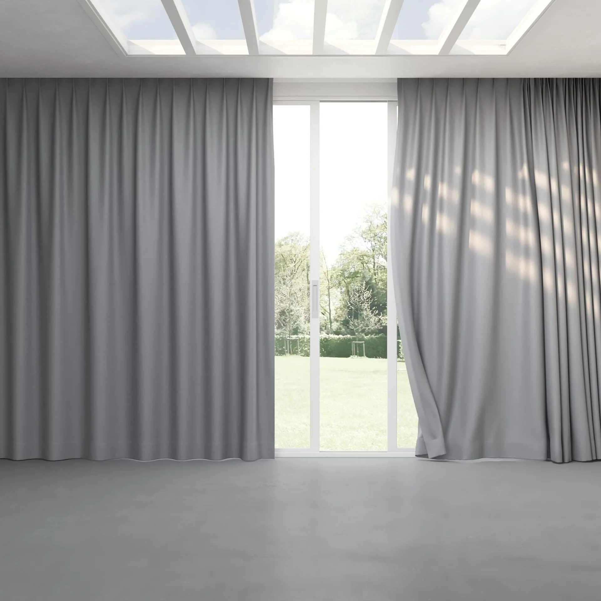 Full view of Eternal Quartz, pinch pleat