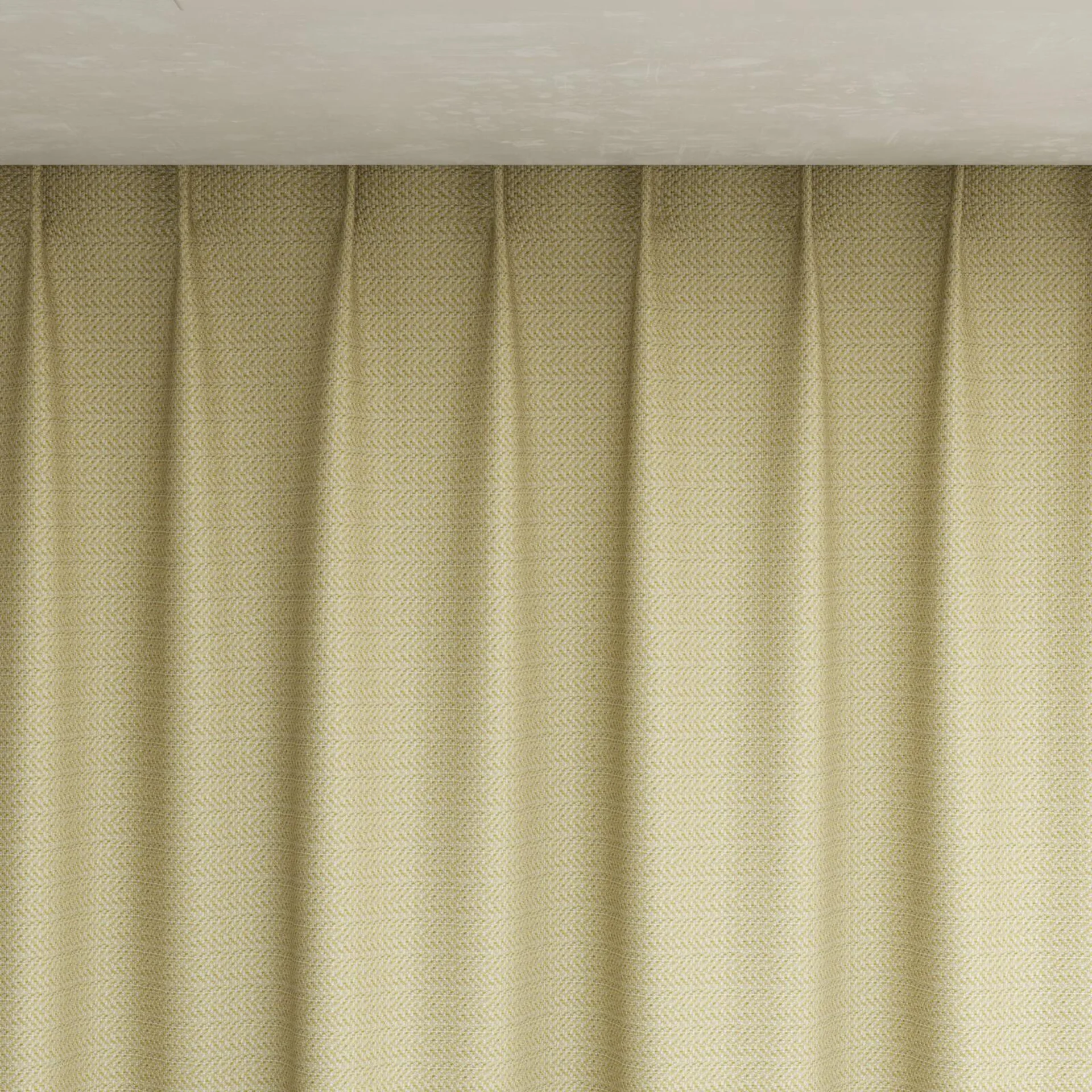 Top view of Kaomoji Lemon, pinch pleat
