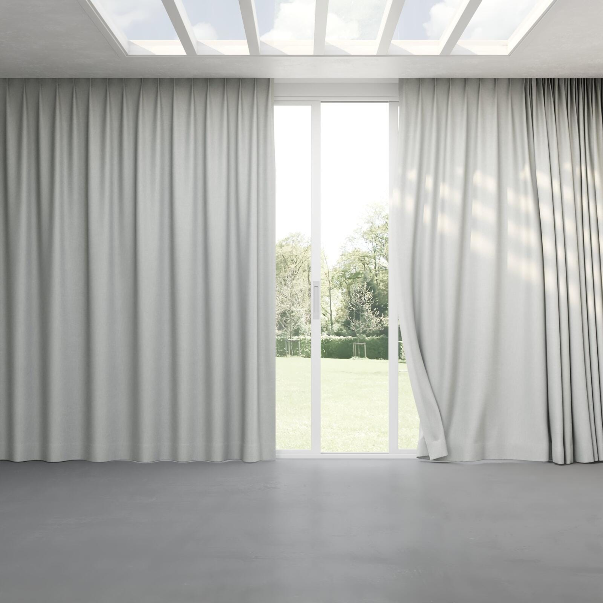 Full view of Bronco Cloud, pinch pleat