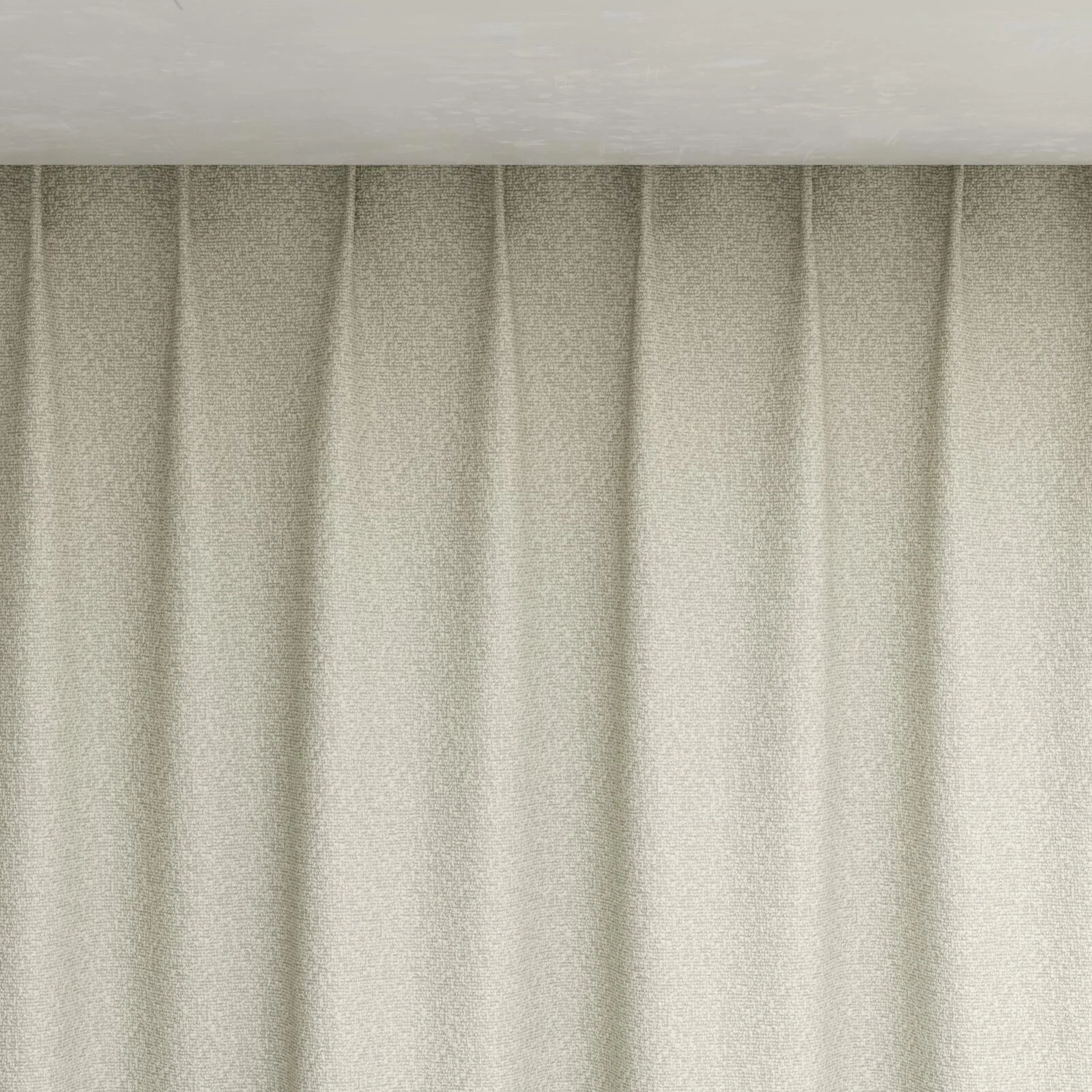 Top view of Sabik Flax, pinch pleat