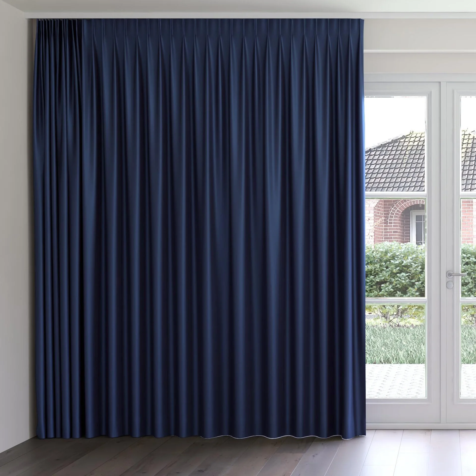 Front view of North Face Stellar, on curtain rail