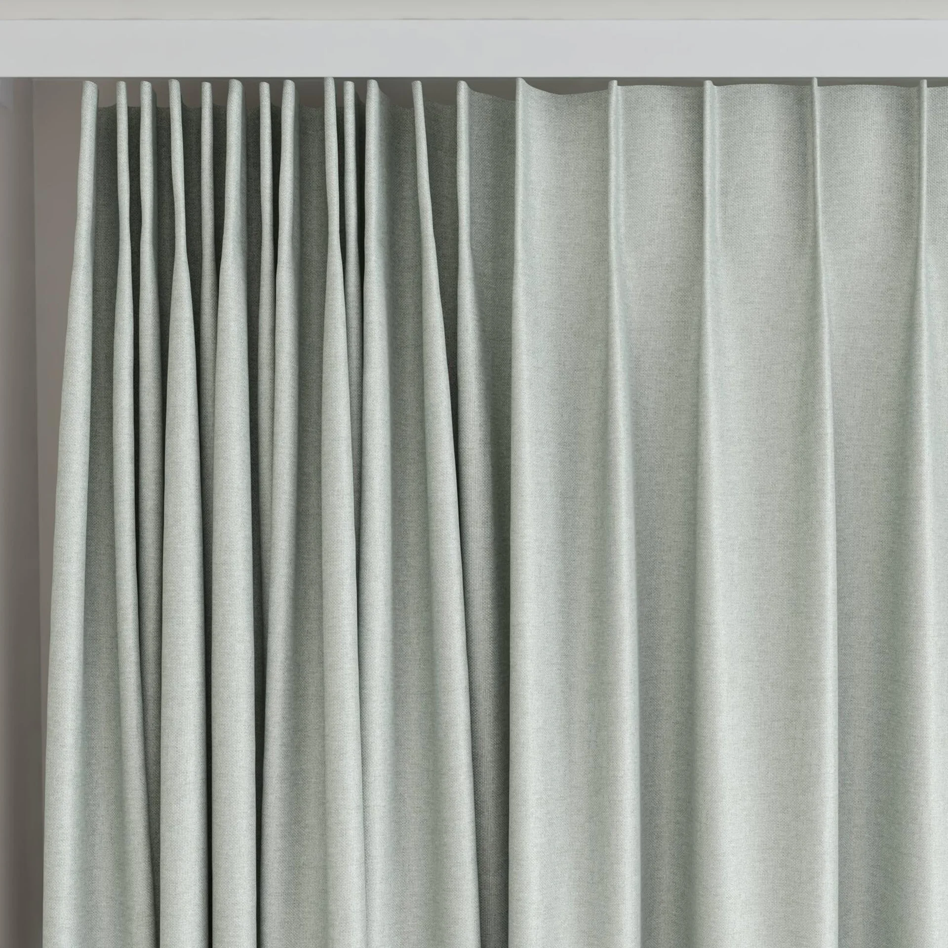 Top view of Grove Mineral, on curtain rail