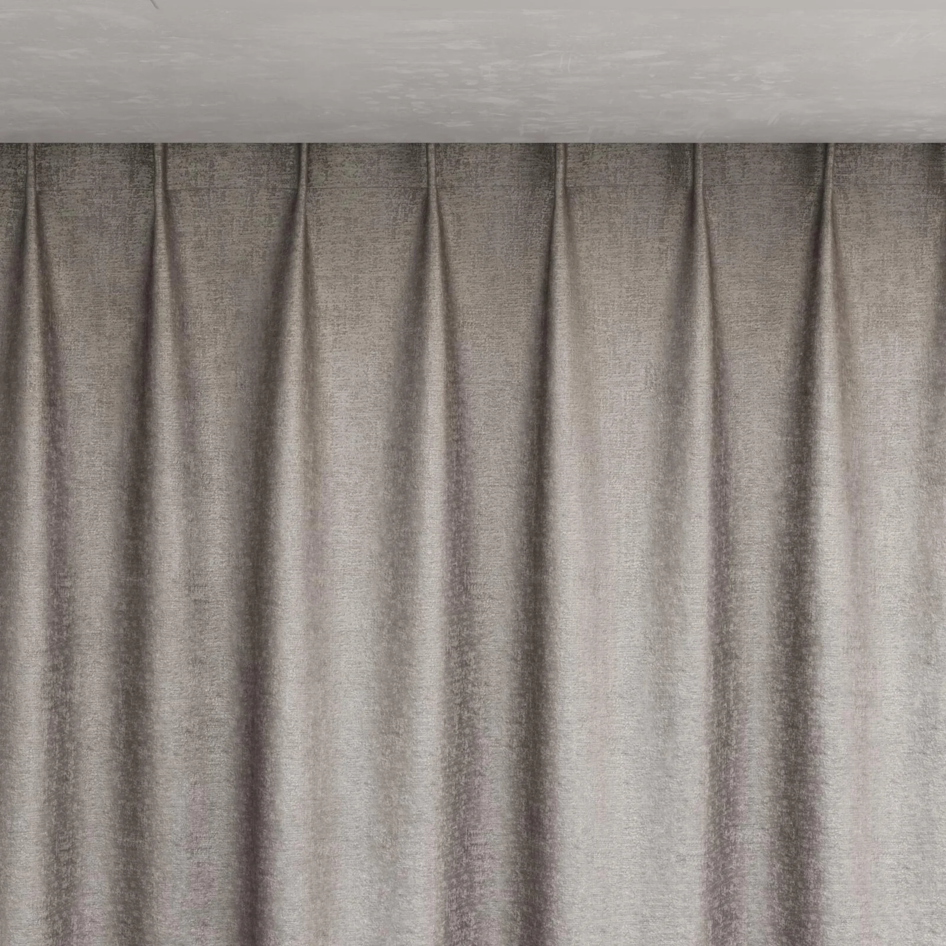 Top view of Hug Silver, pinch pleat