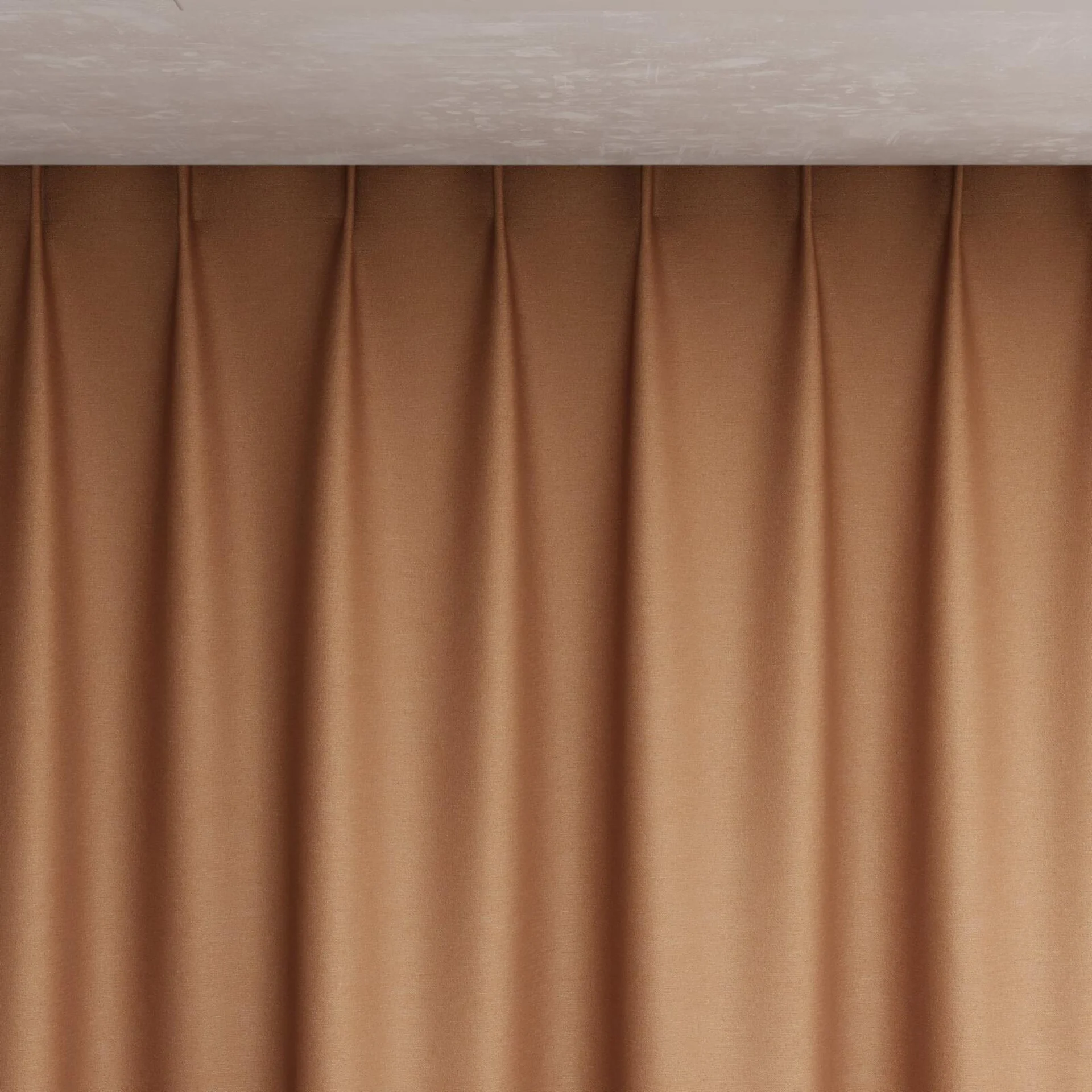 Top view of Hastings Clay, pinch pleat