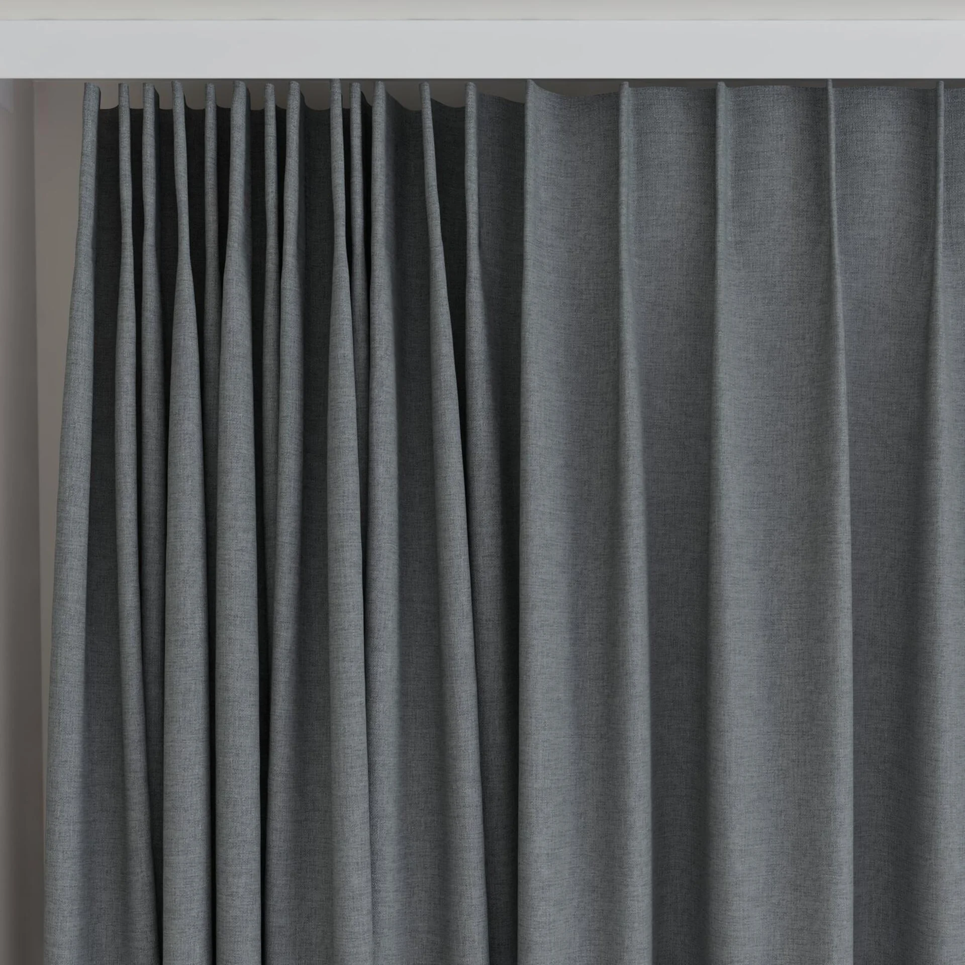 Top view of Envoy 2 Shadow 320cm, on curtain rail