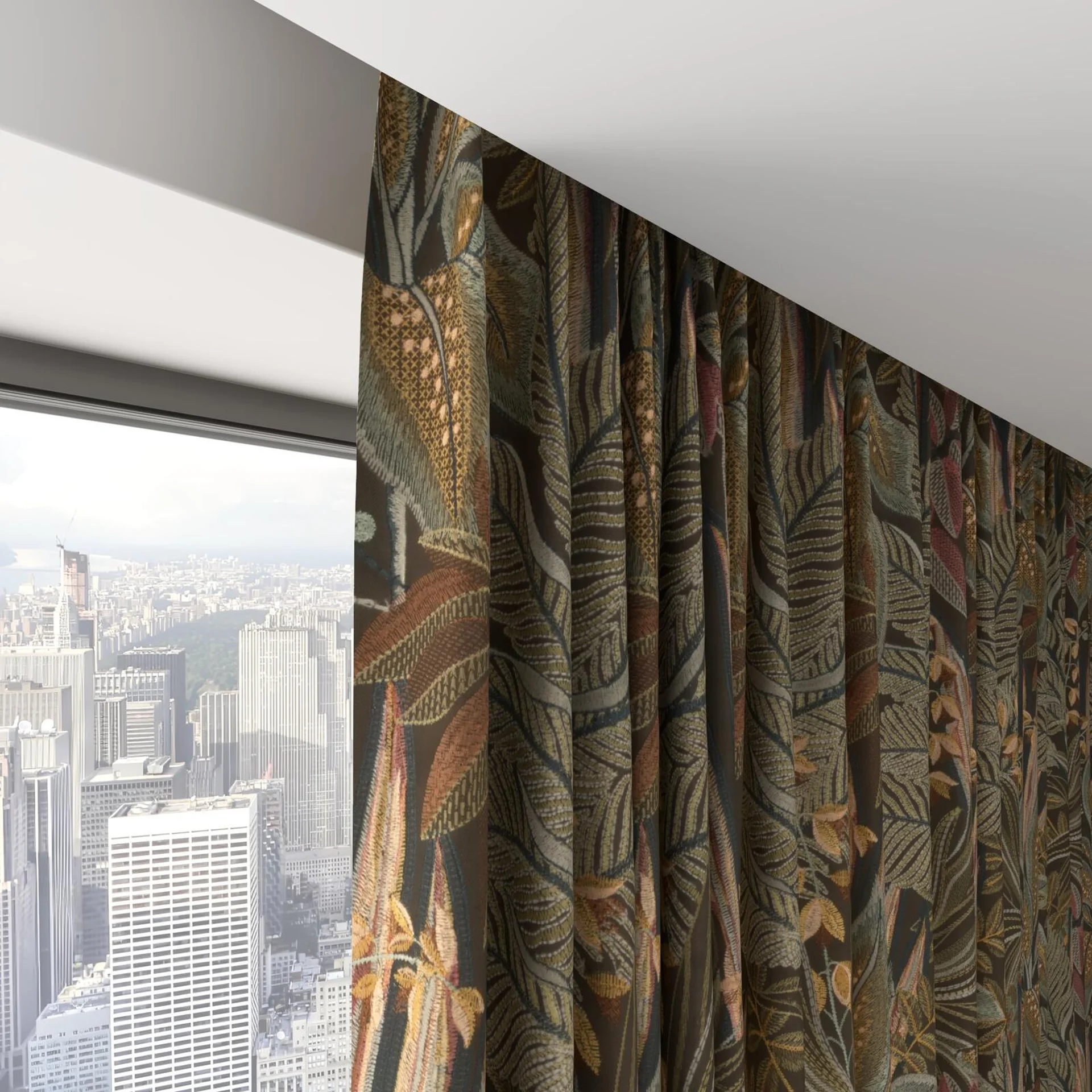 Top view of Jungle Room Antique, on hidden rail