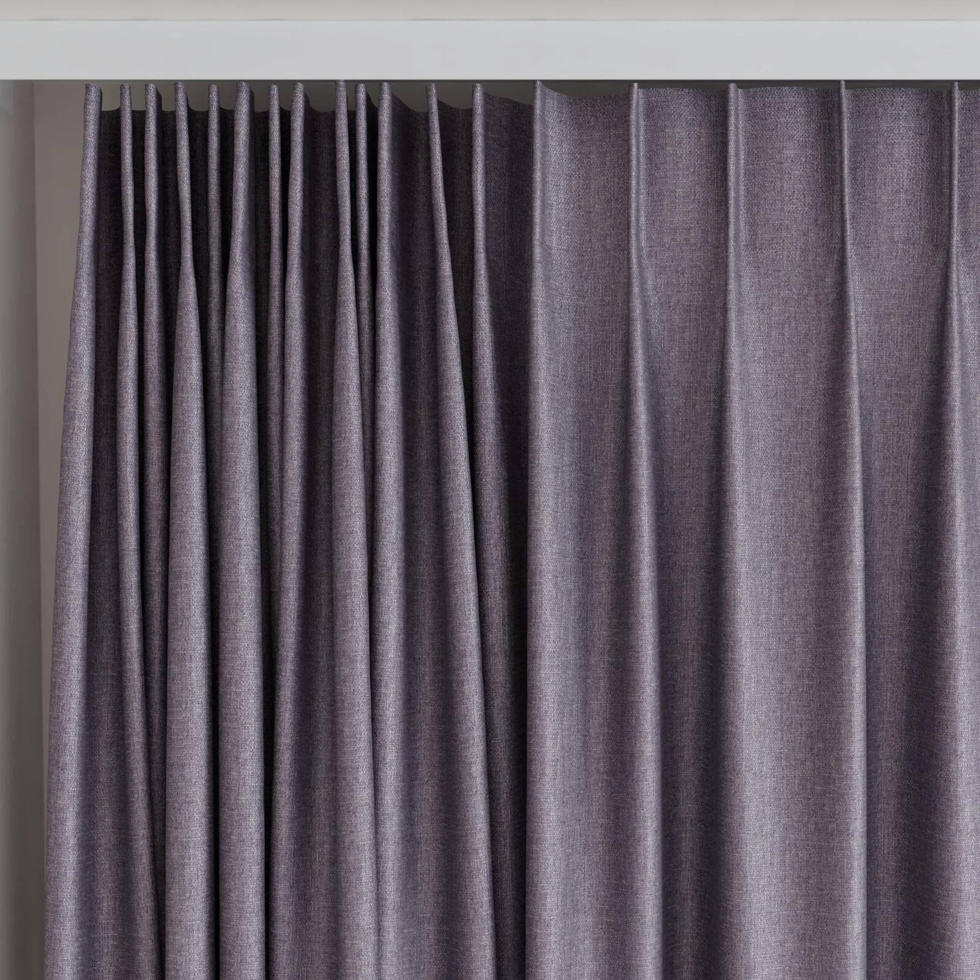 Top view of Tonga Plum, on curtain rail