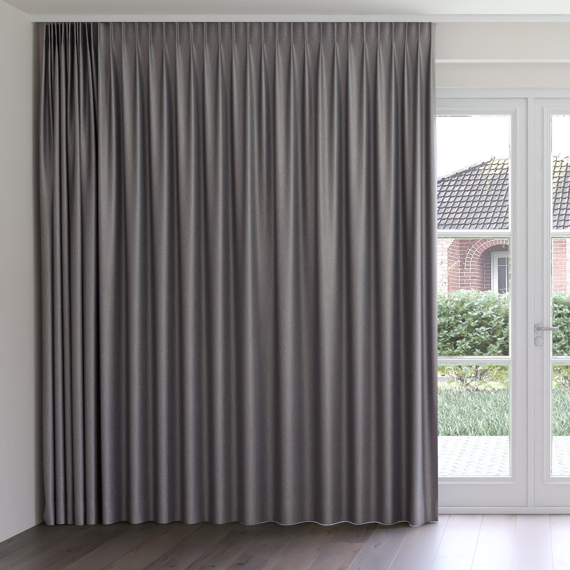 Front view of Matrix Falcon, on curtain rail