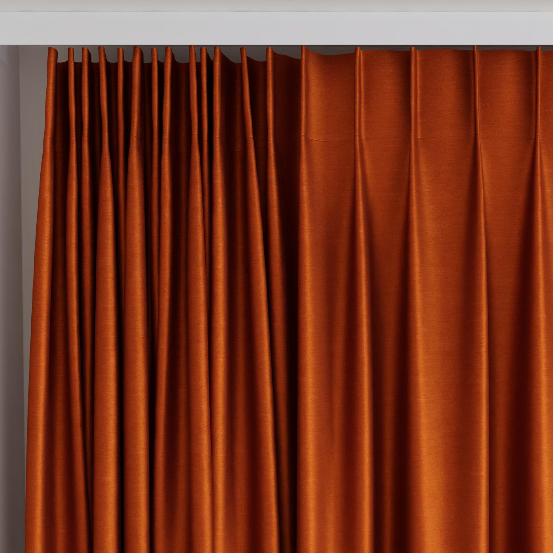 Top view of Mont Blanc Copper, on curtain rail